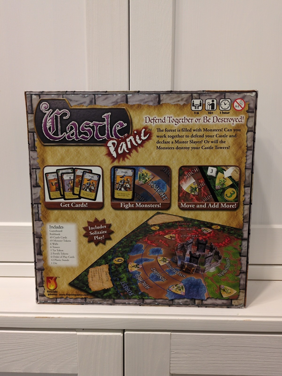 Castle Panic Board Game – 100% Complete – Excellent Condition