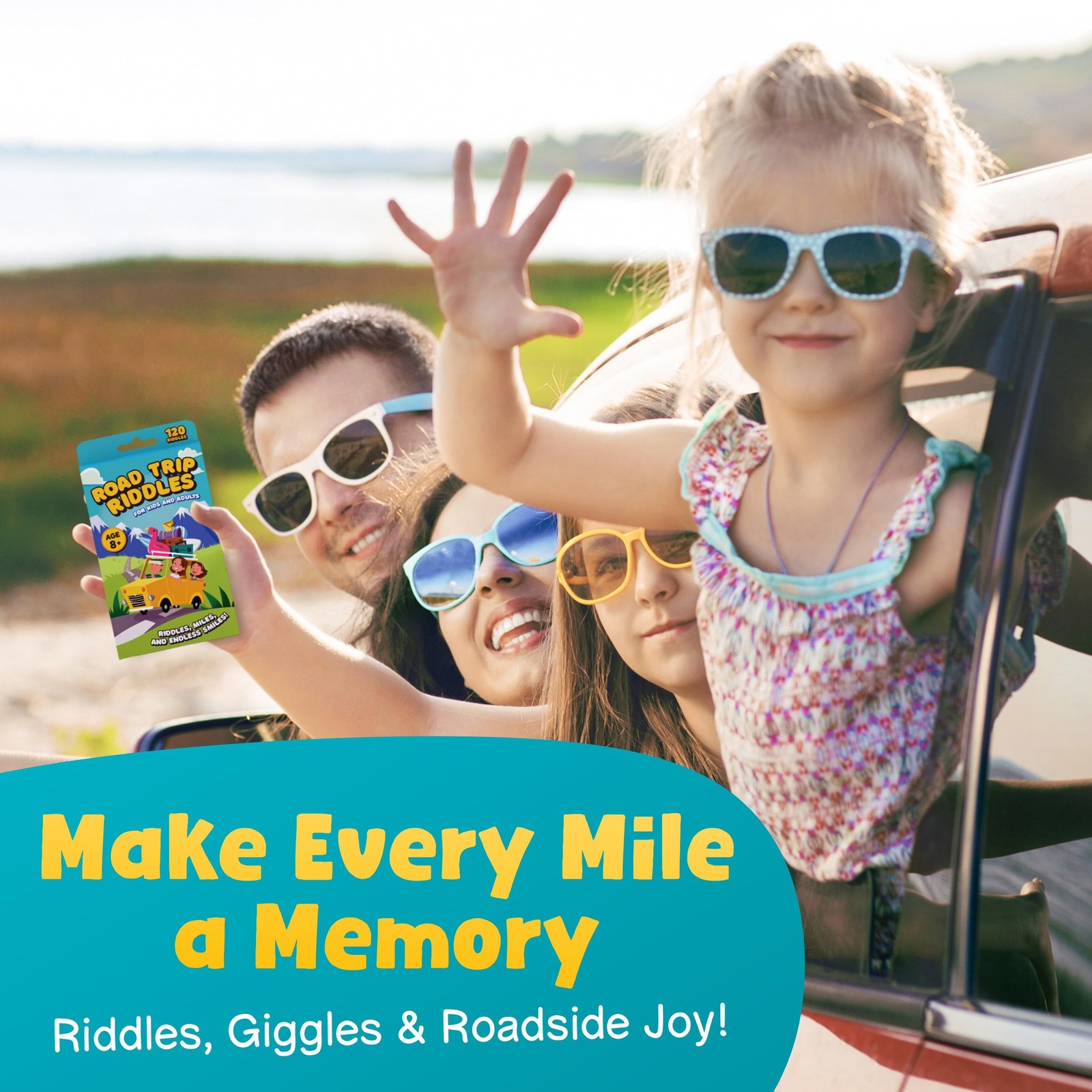120 Road Trip Riddles – Road Trip Car Game for Kids