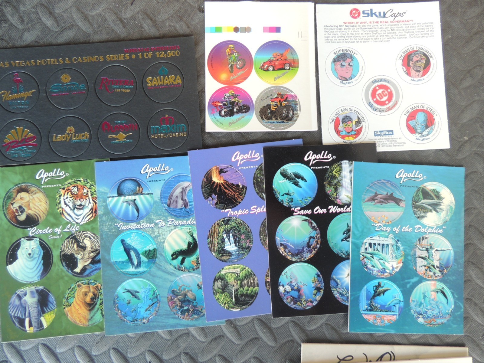 POGS SLAMMERS HUGE LOT MAGAZINES UNOPENED PACKS POG HOLDERS VINTAGE 90’S C-PICS