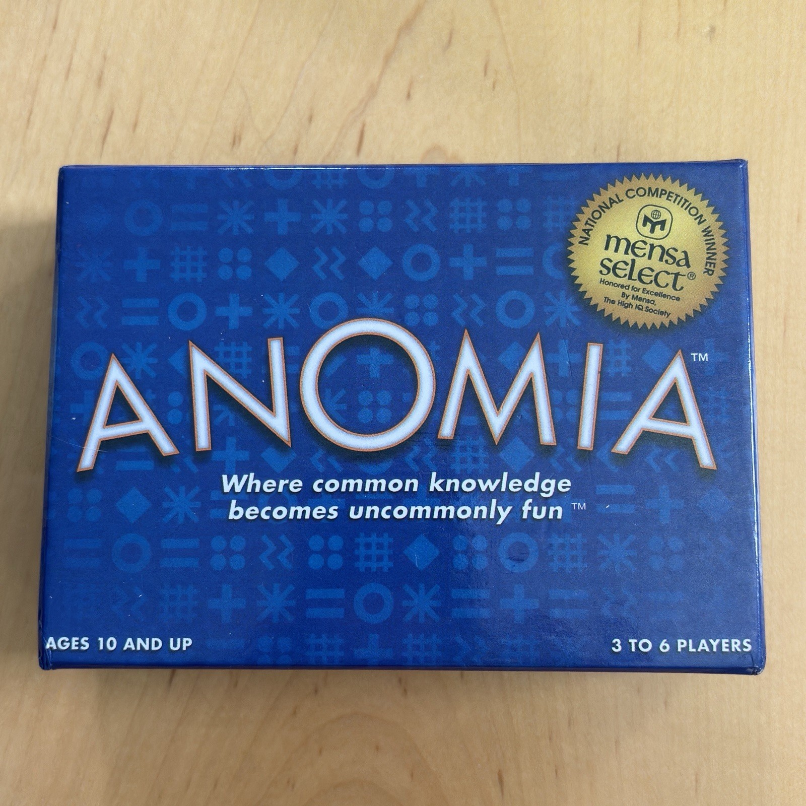 100% Complete 2016 Anomia Card Game Mensa Select Ages 10 and Up 3 to 6 Players