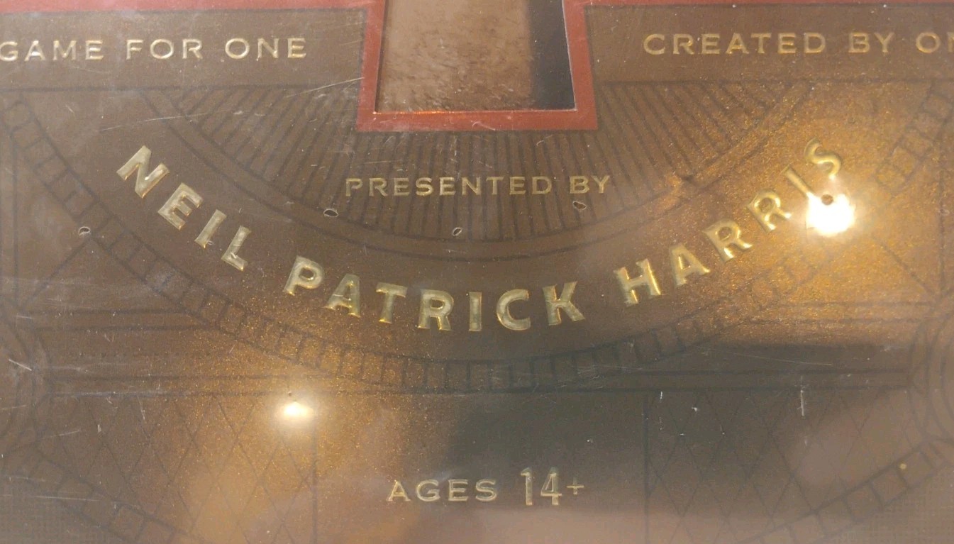 2020 Box One Presented By Neil Patrick Harris Game A Game For One Created By One
