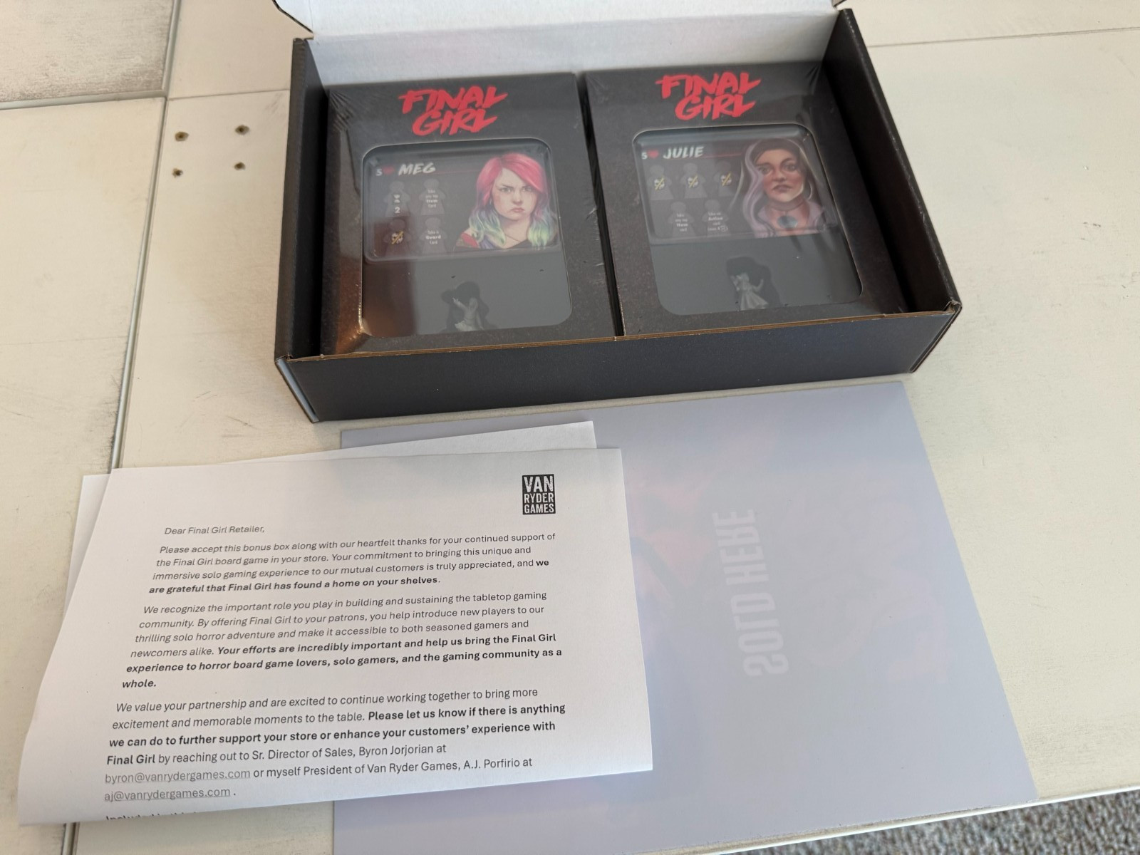 Van Ryder Games Final Girl Retailer Promo Box