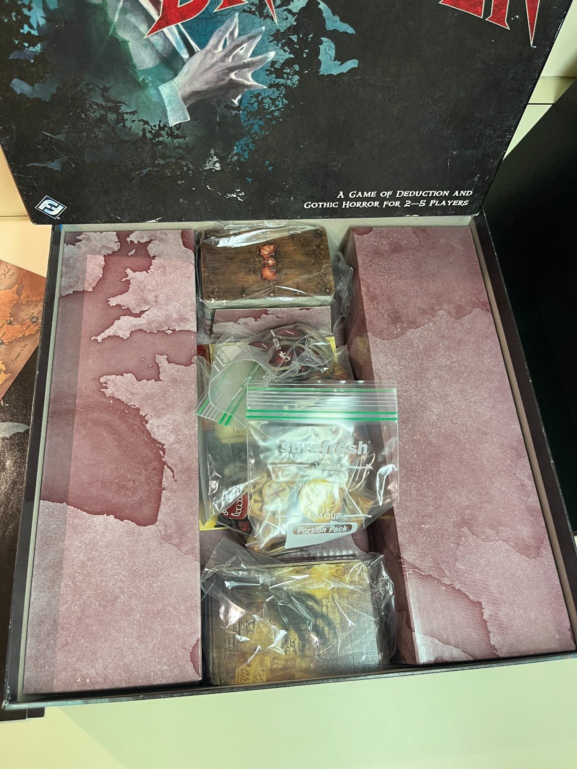 Fury of Dracula Board Game Third Edition, Fantasy Flight Gothic Horror, Complete