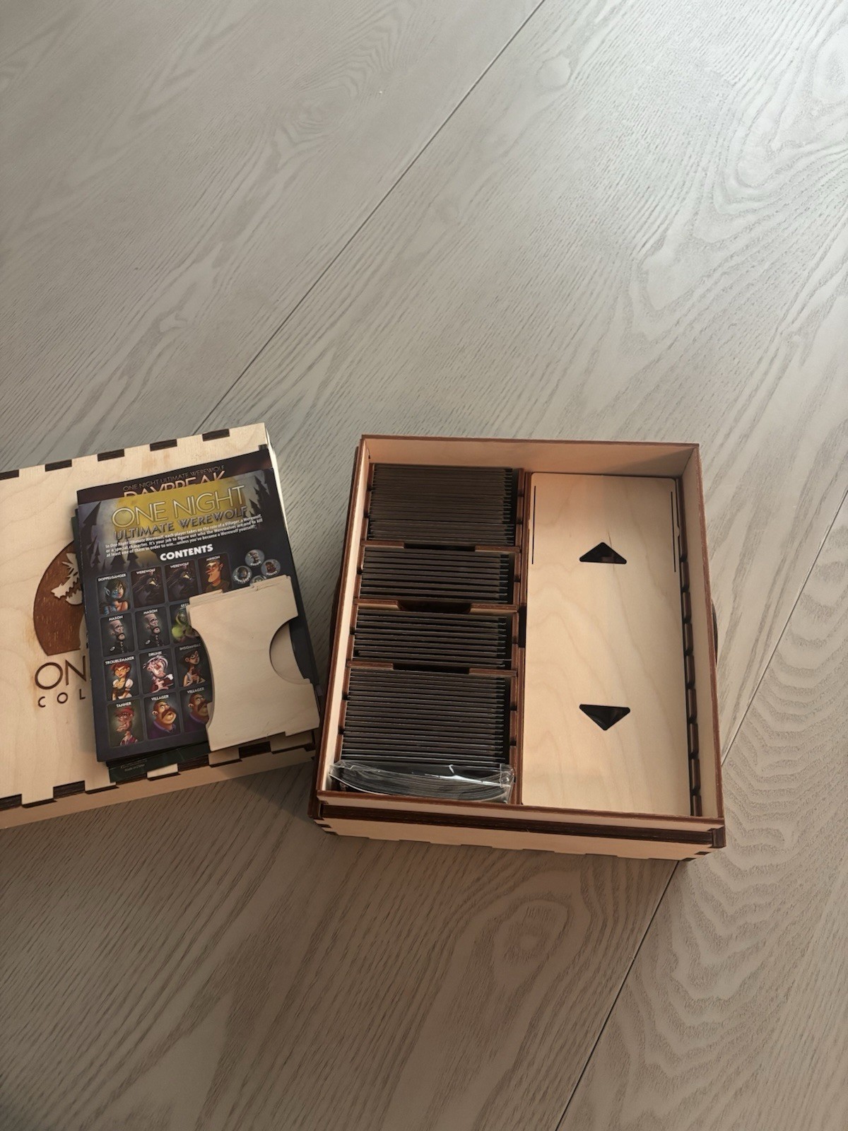 One Night Ultimate Werewolf Collection w/ Wooden Box Storage Case