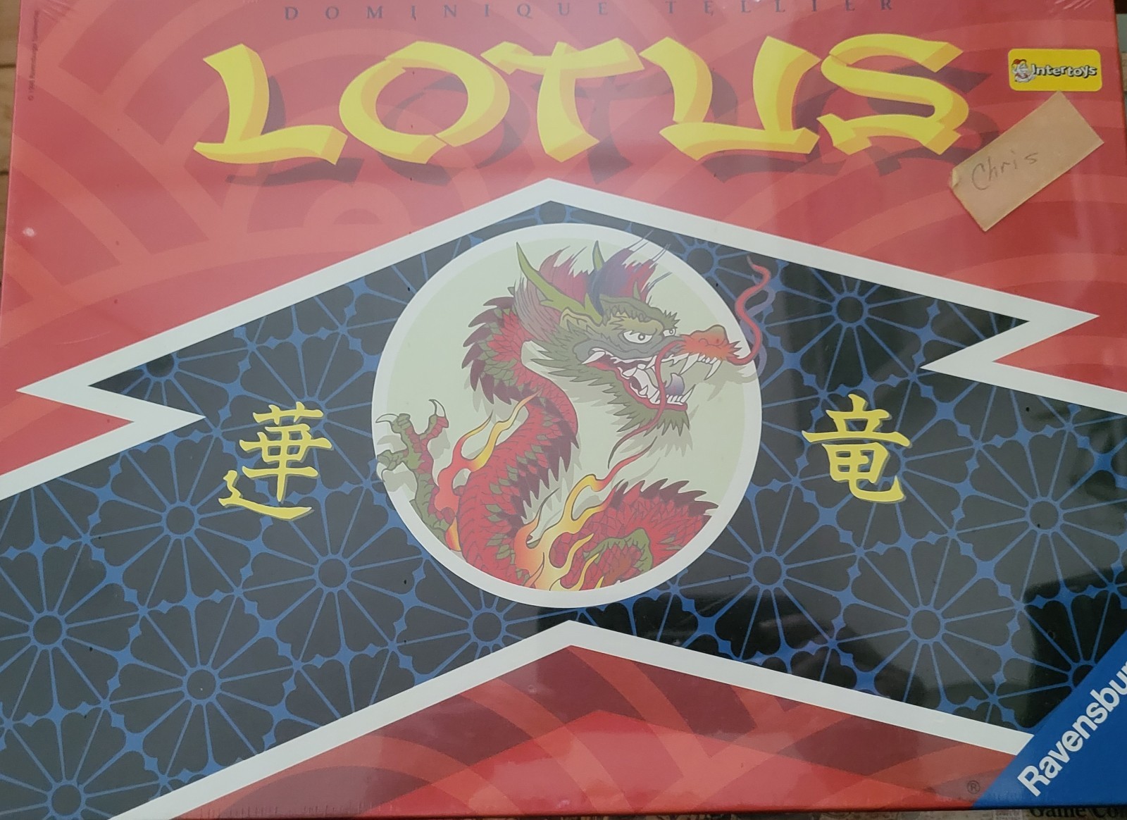 Ravensburger Lotus Chinese Dragon Strategic Vintage Board Game Collectible