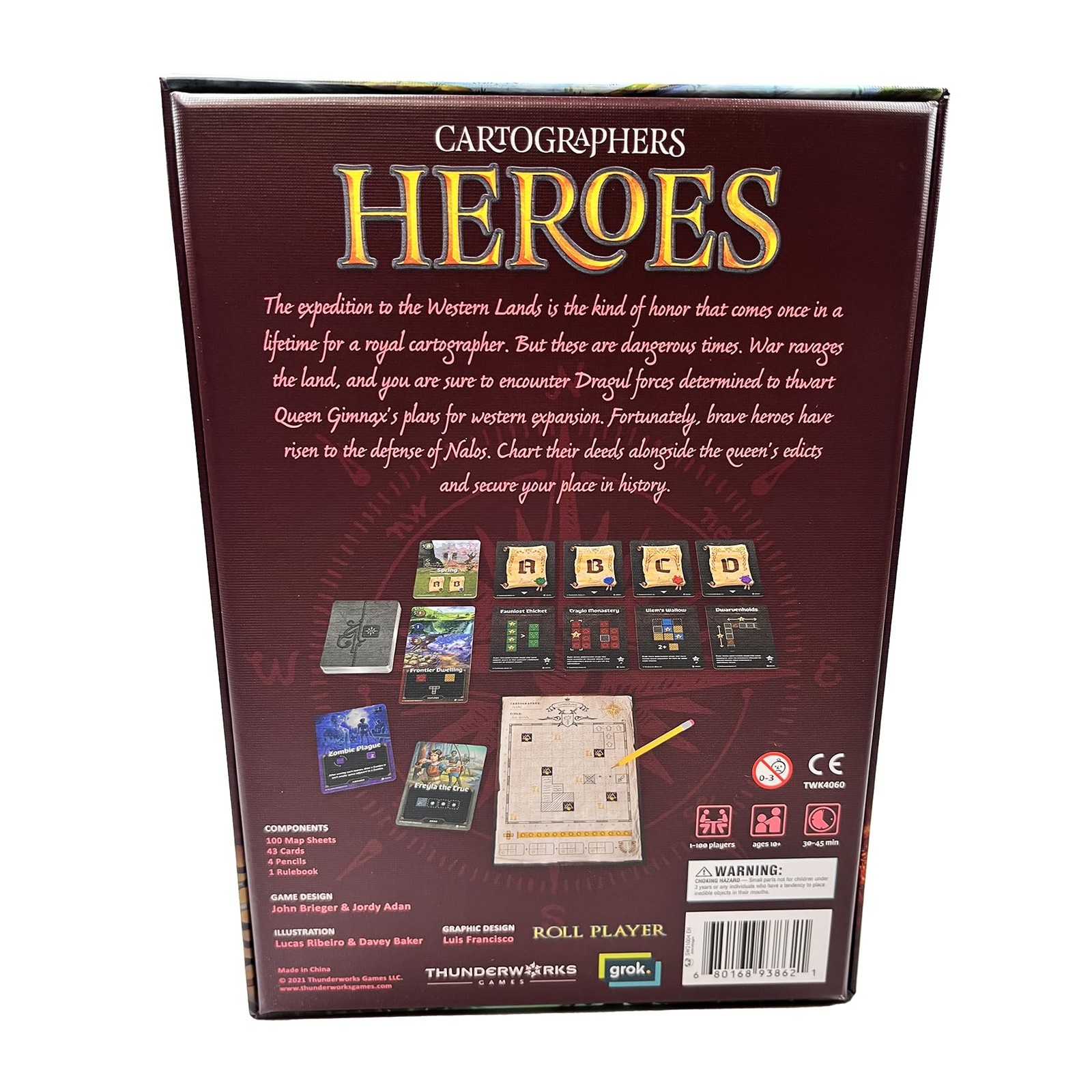 Cartographers Heroes Board Game | Standalone Expansion & Core Game | Award-Wi…