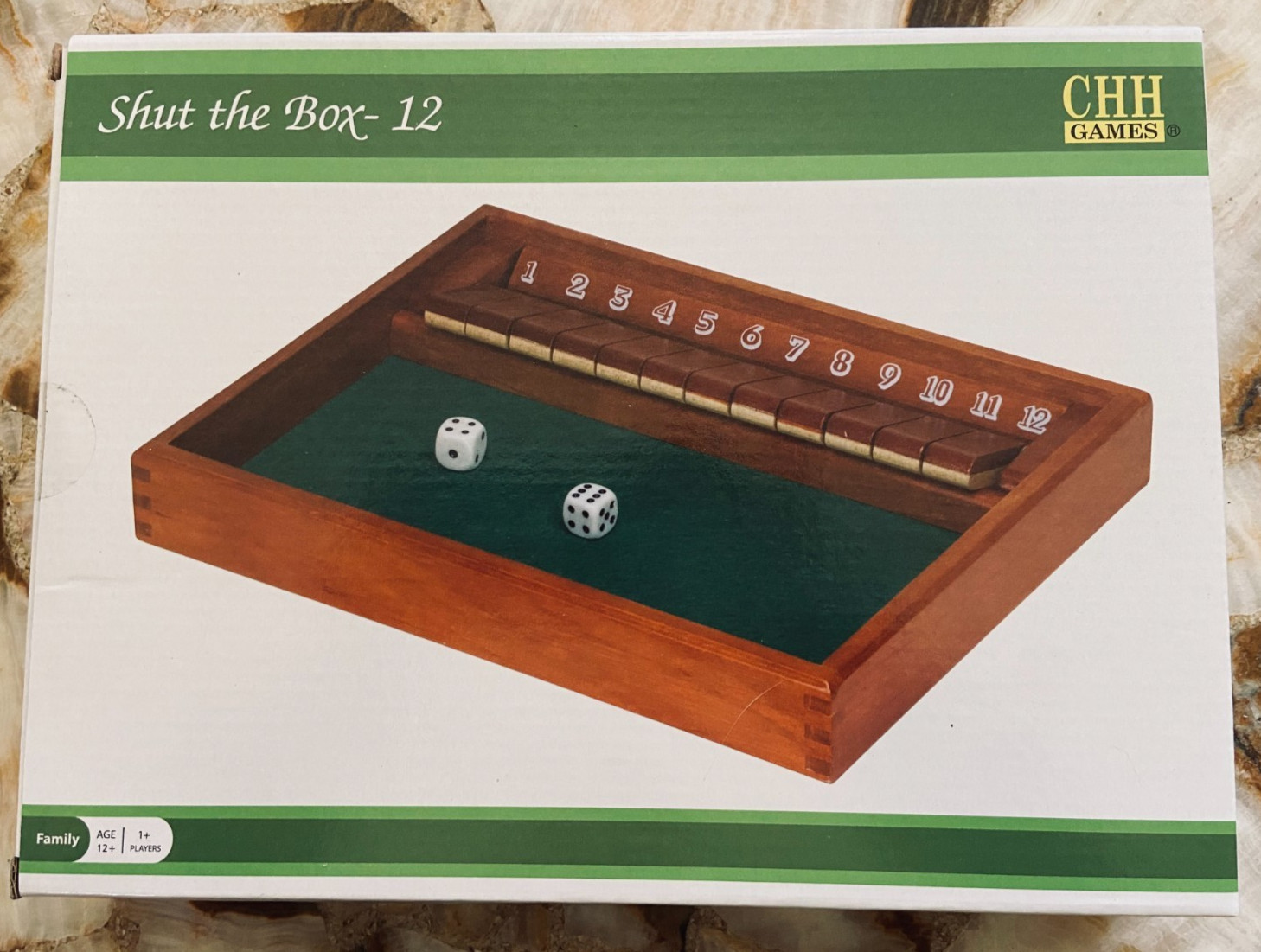 CHH GAMES~Shut the Box-12~ New in Sealed Box