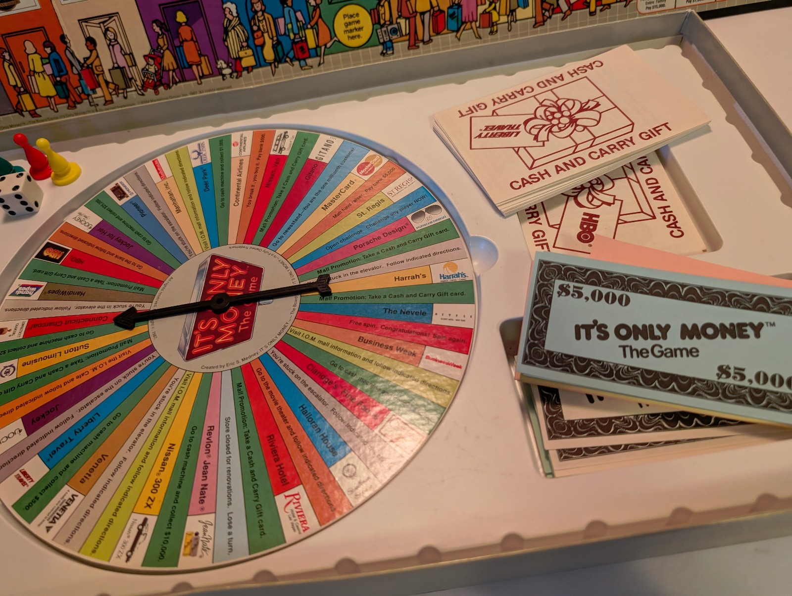 Vintage 1987 IT’S ONLY MONEY BOARD GAME Family Game Night 2-4 players 12 and up