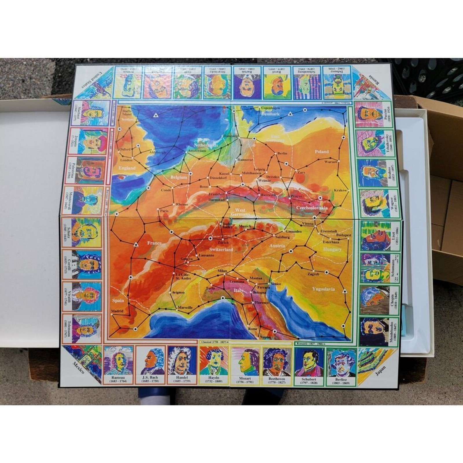 Vintage The Game of Great Composers Board Game – Aristoplay Educational