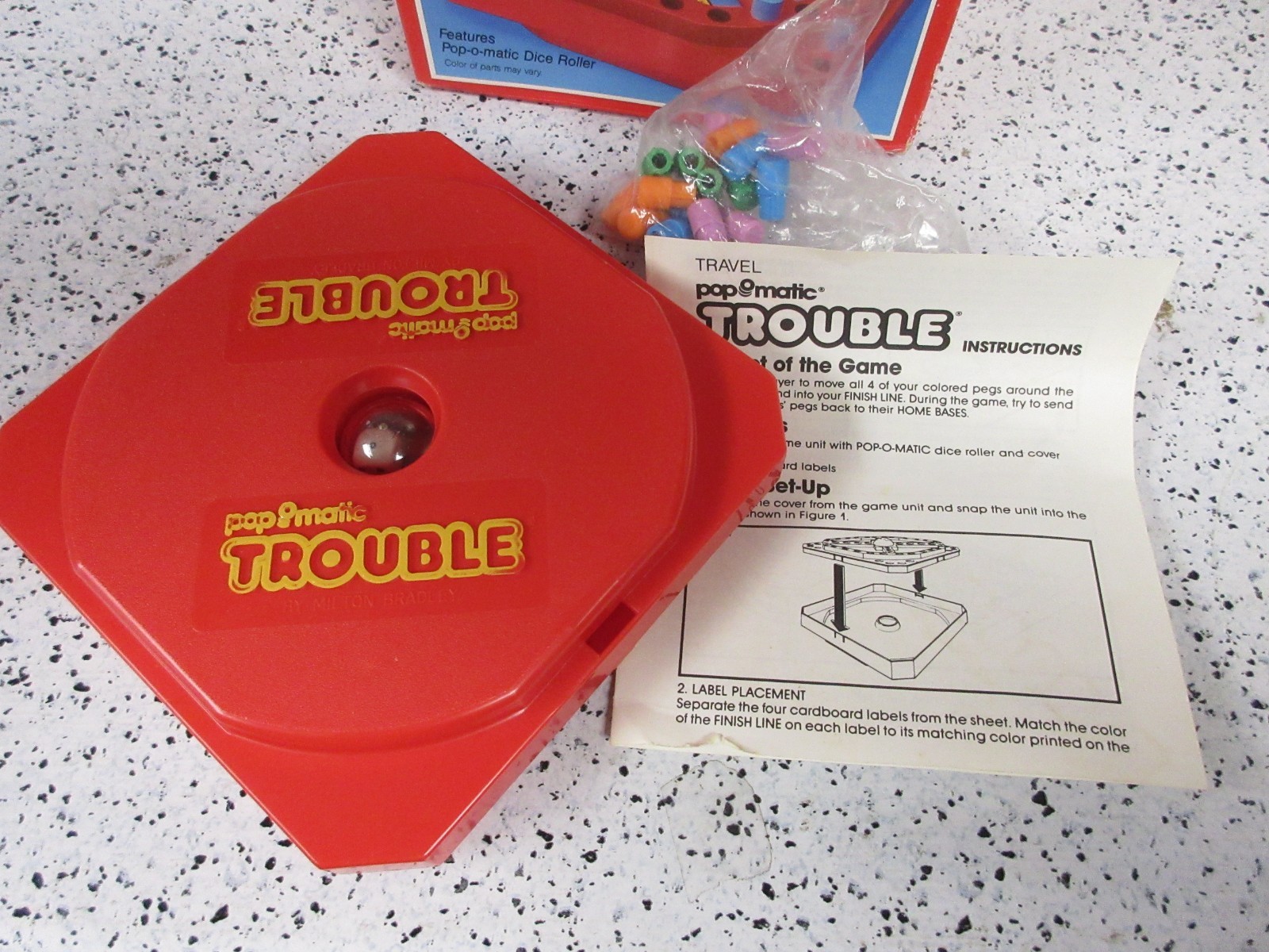 1989 Trouble Travel Game by Milton Bradley Complete in Great Condition FREE SHIP