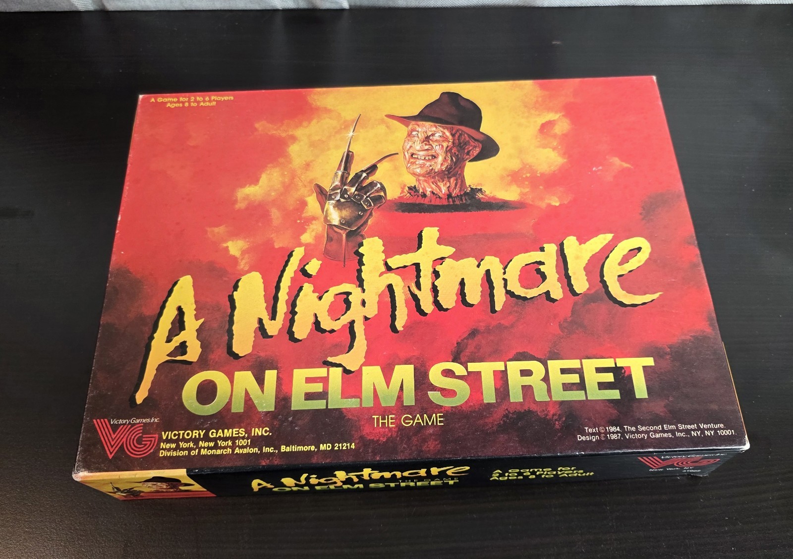 A Nightmare On Elm Street 1987 Board Game Clean