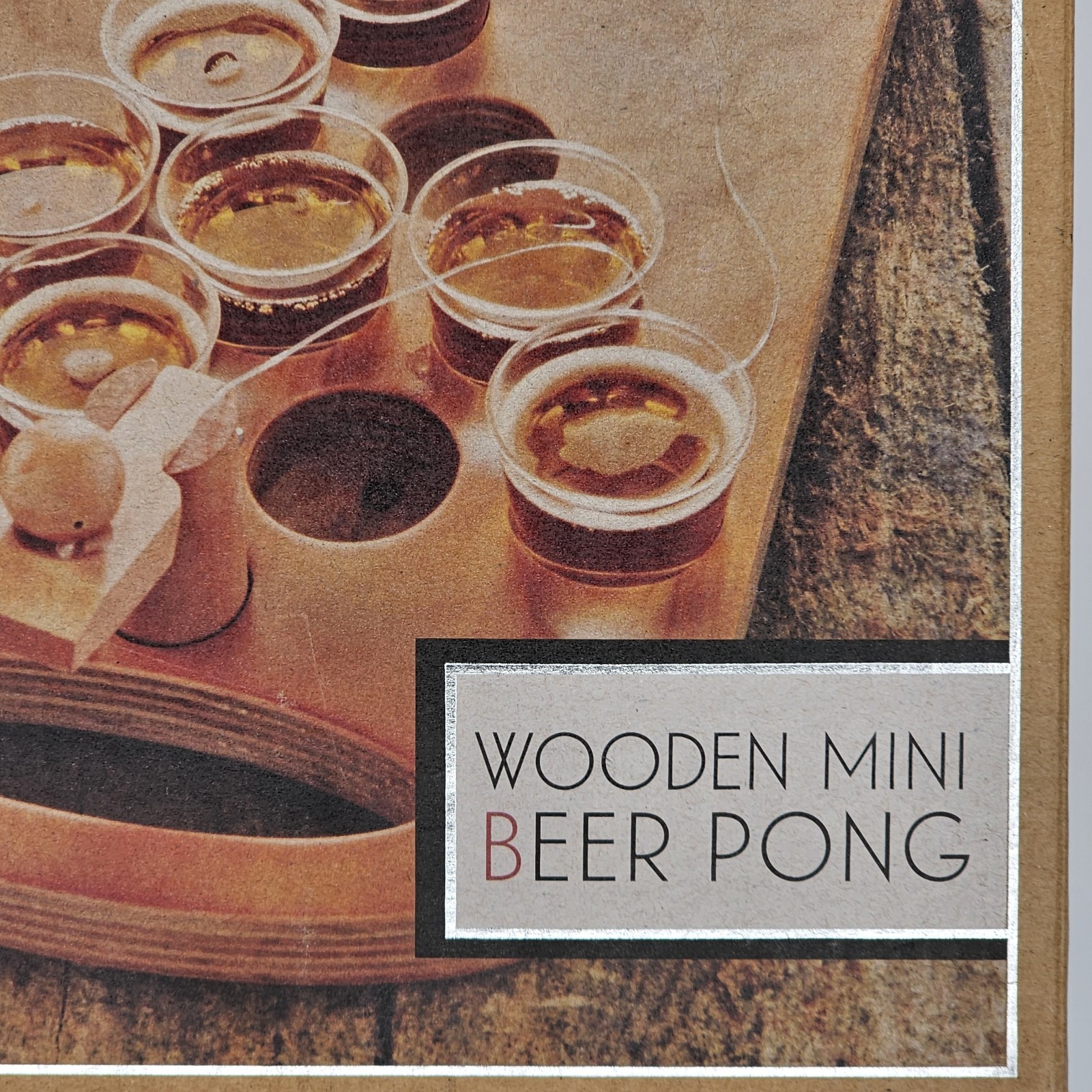 Studio Mercantile, Wooden Mini Beer Pong Drinking Game, New in Box
