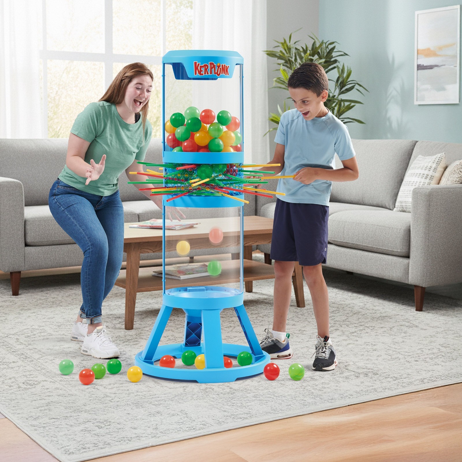 Eastpoint Sports 4.6 Ft Tall Giant KerPlunk Game with 60 Oversized Balls and Bag