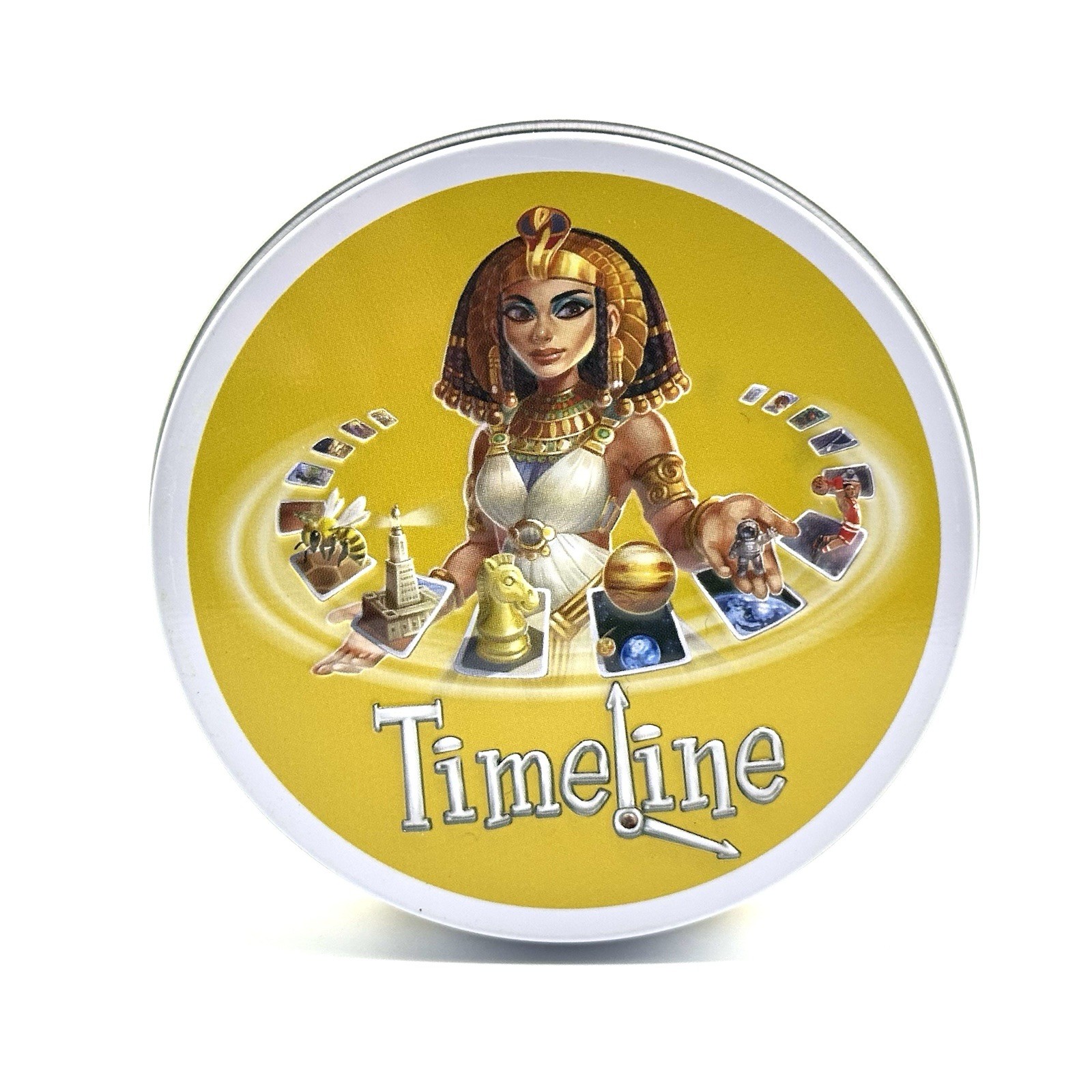 2010 Orginal TIMELINE Card Game INVENTIONS + CLASSIC Zygomatic Asmodee ROUND TIN