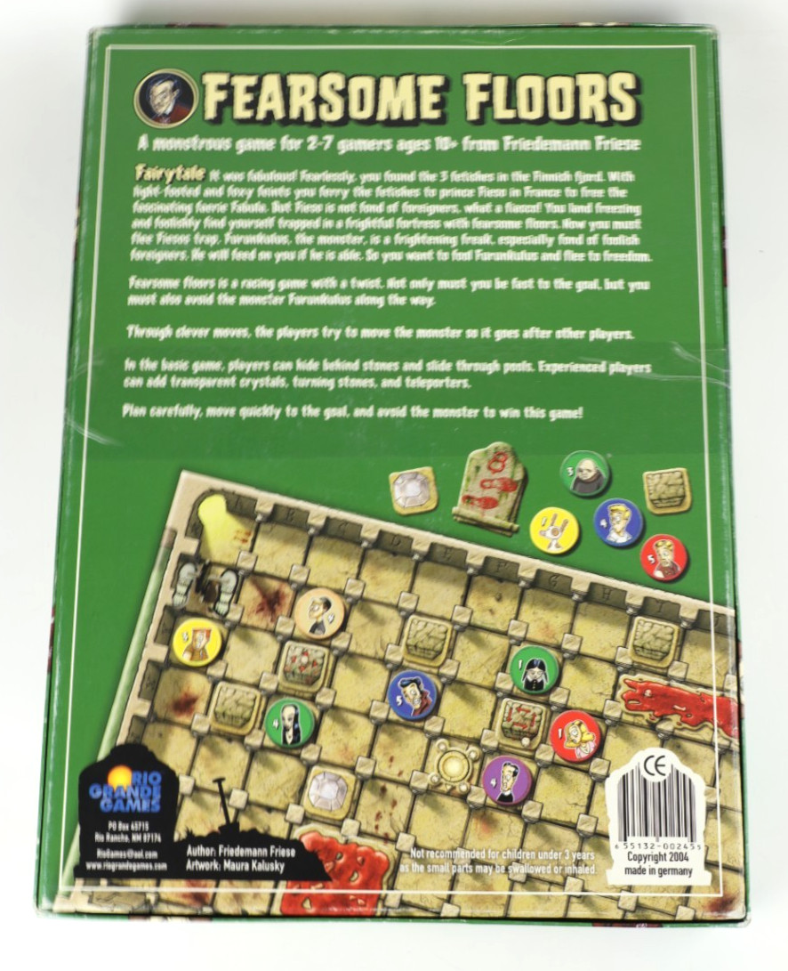 Friedemann Friese Fearsome Floors Board Game 100% Complete