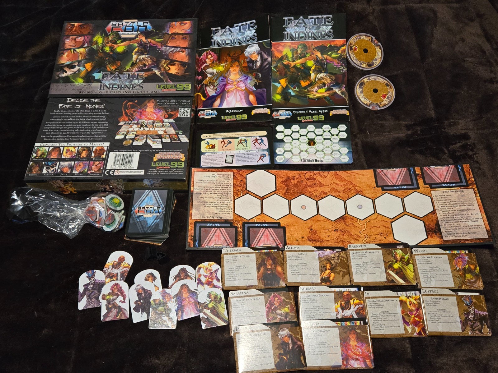 BATTLE CON Fate of the Indines Standalone Dueling Card Game Complete