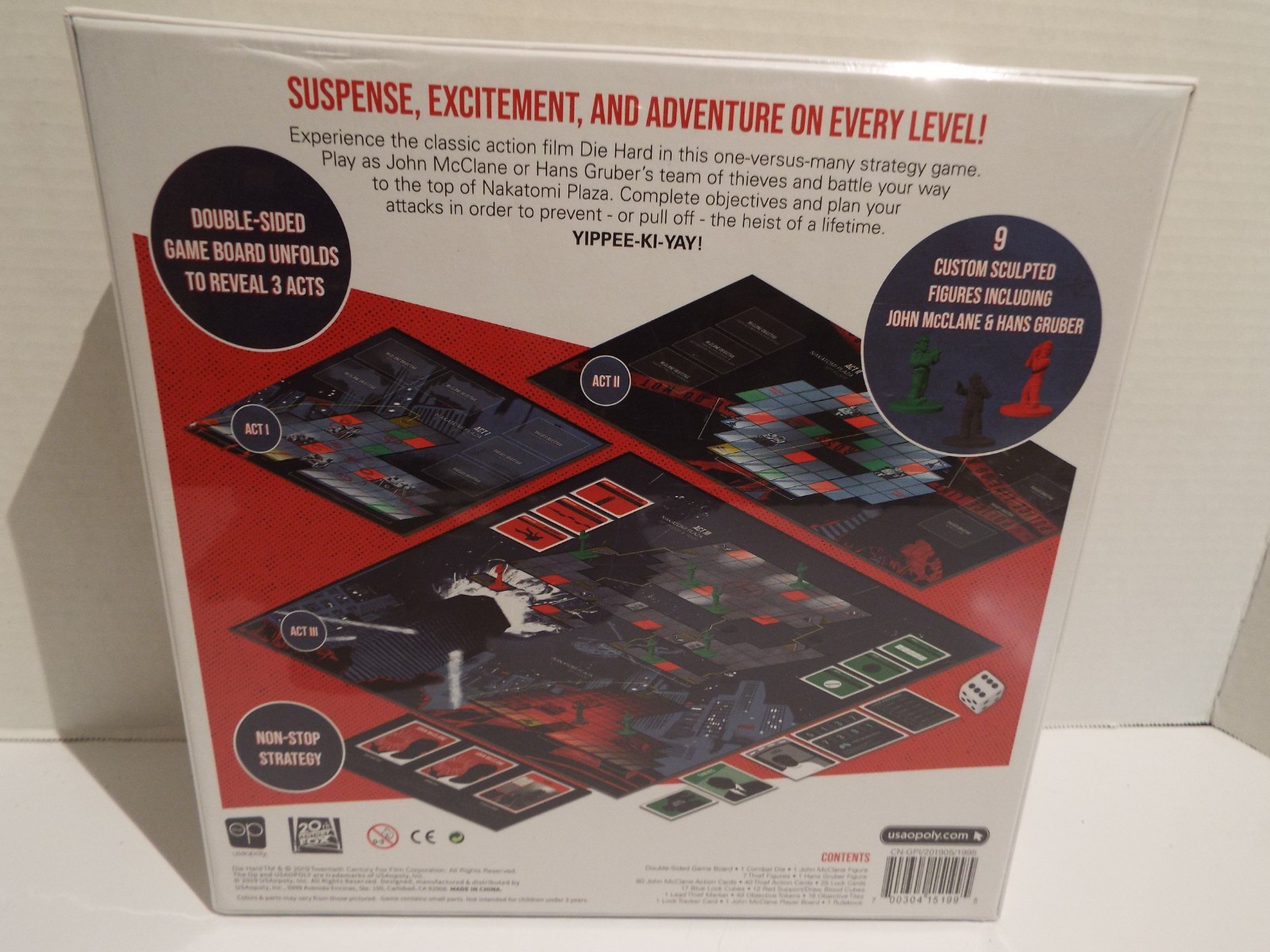 Die Hard The Nakatomi Heist Board Game OP Games Factory Sealed NEW!