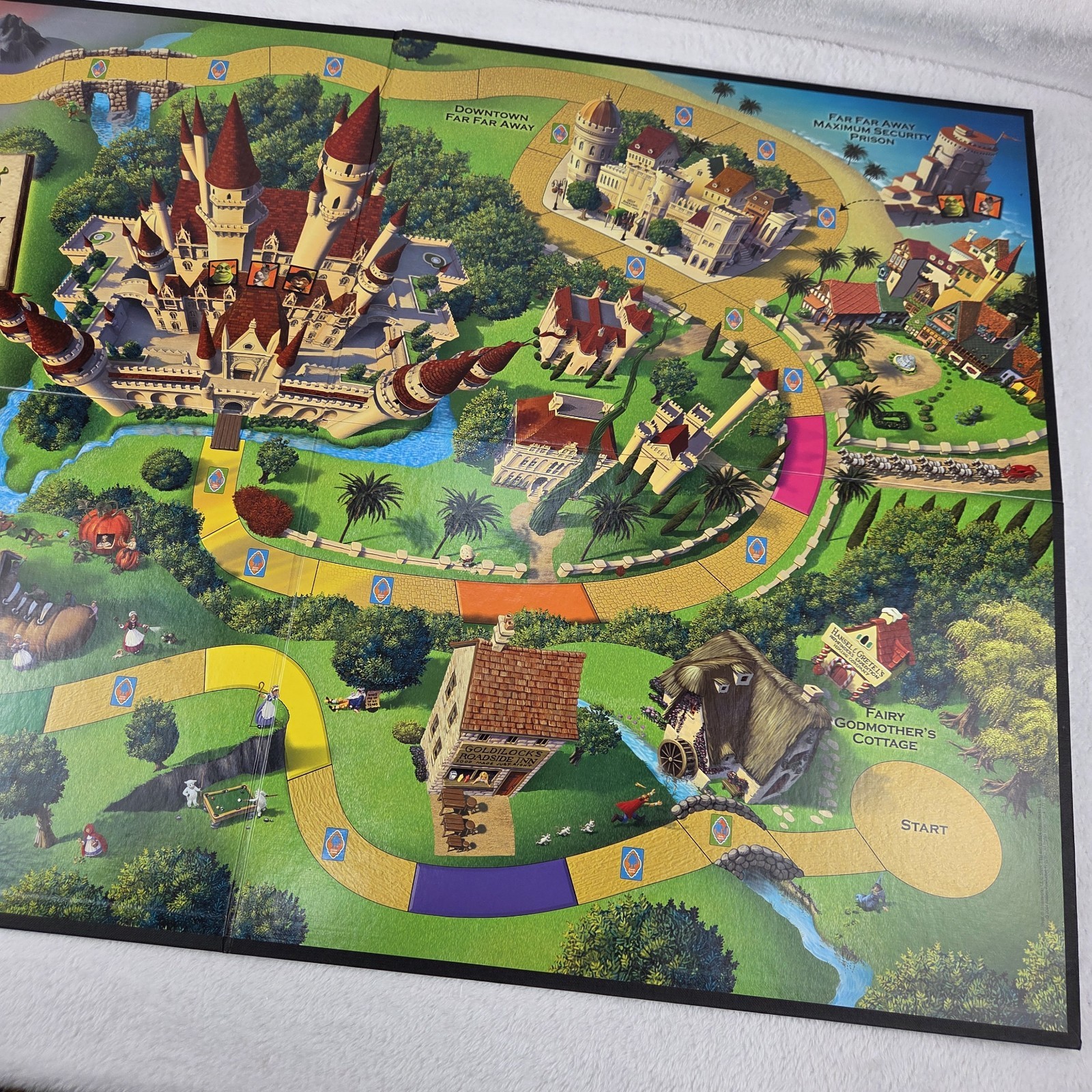2004 Shrek 2 Twisted Fairy Tale Board Game Milton Bradley Complete New Open Box