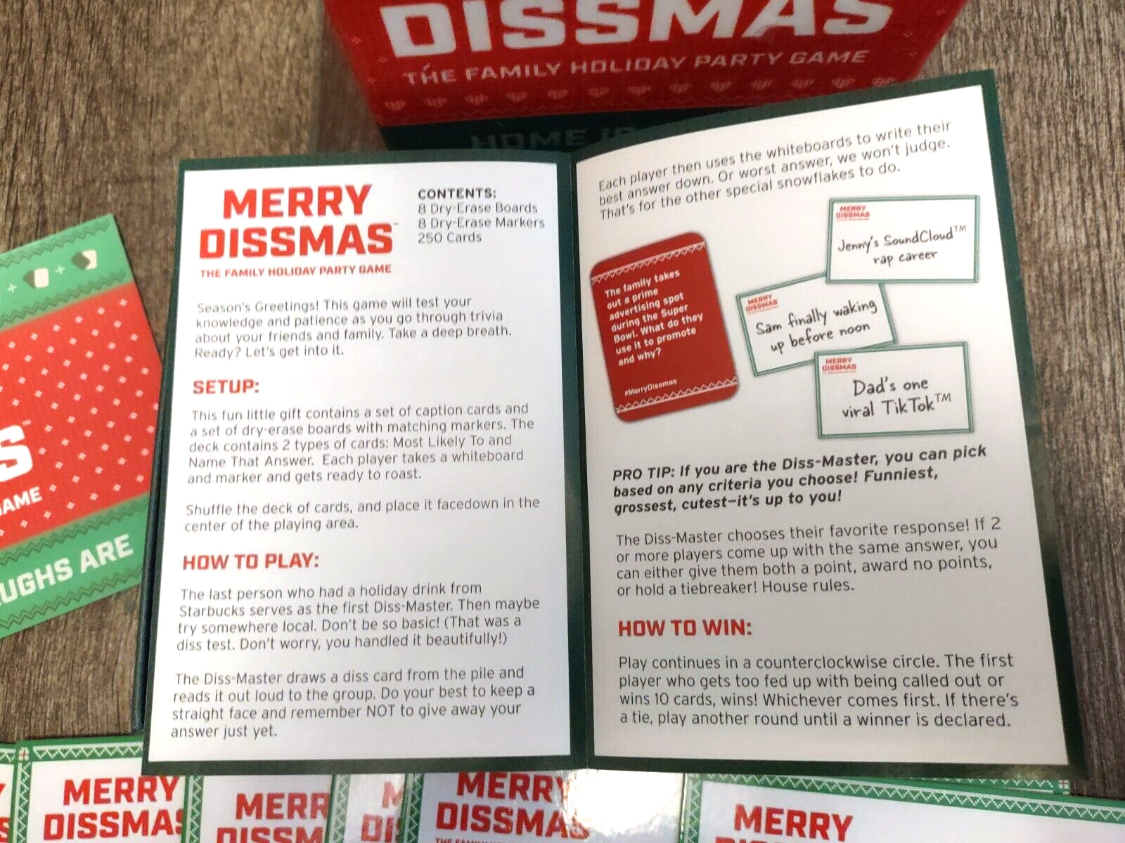 Merry Dissmas Game Family Holiday Party Ages 12+ Christmas Gently Used