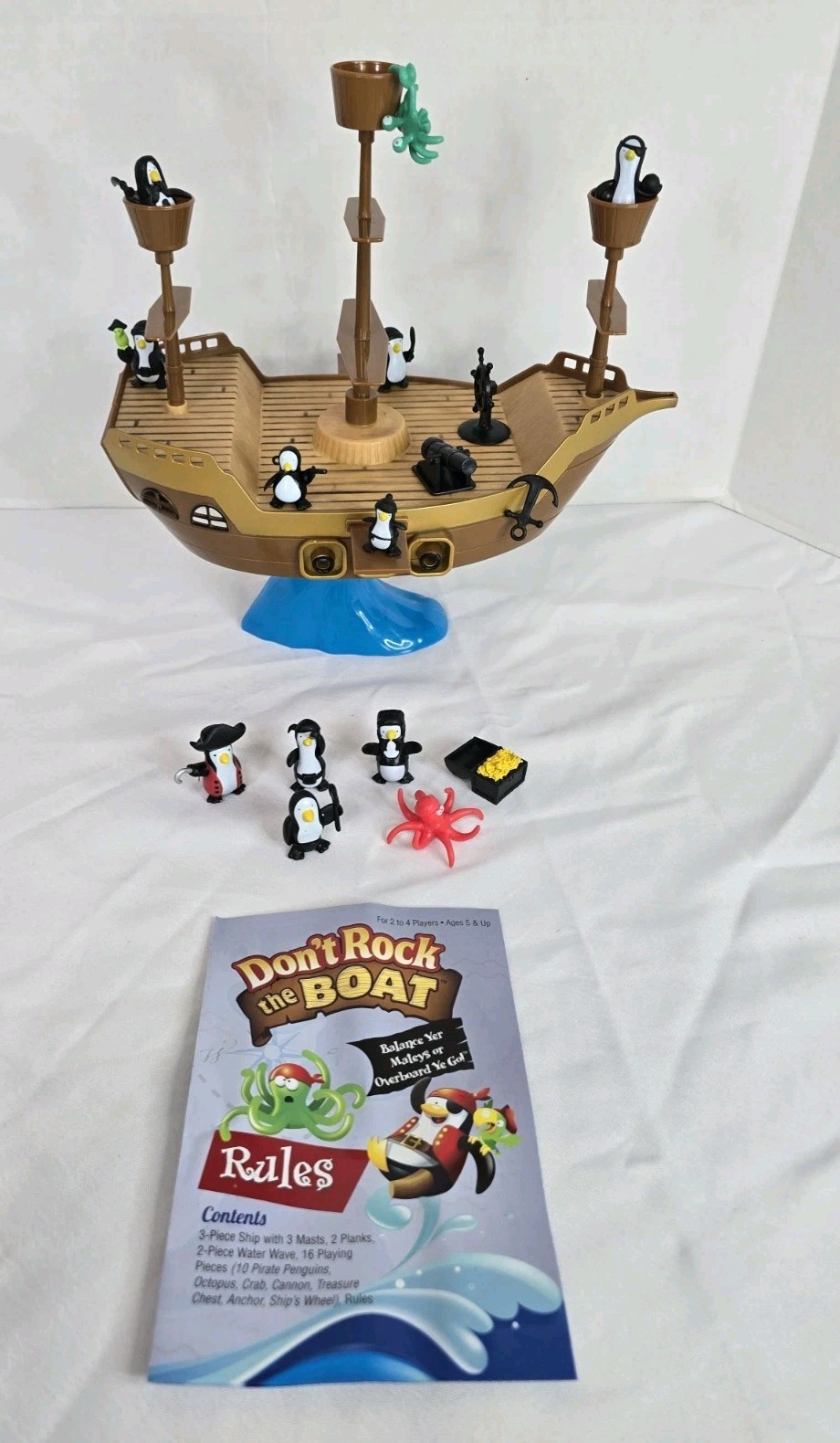 ​Don’t Rock The Boat Pirate Game 100% Complete PlayMonster Penguin Balancing