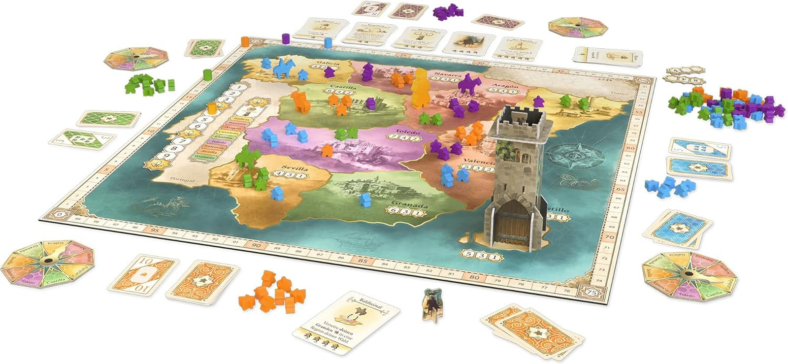 El Grande Board Game – Engage in Medieval Intrigue in 15Th Century Spain! Area C