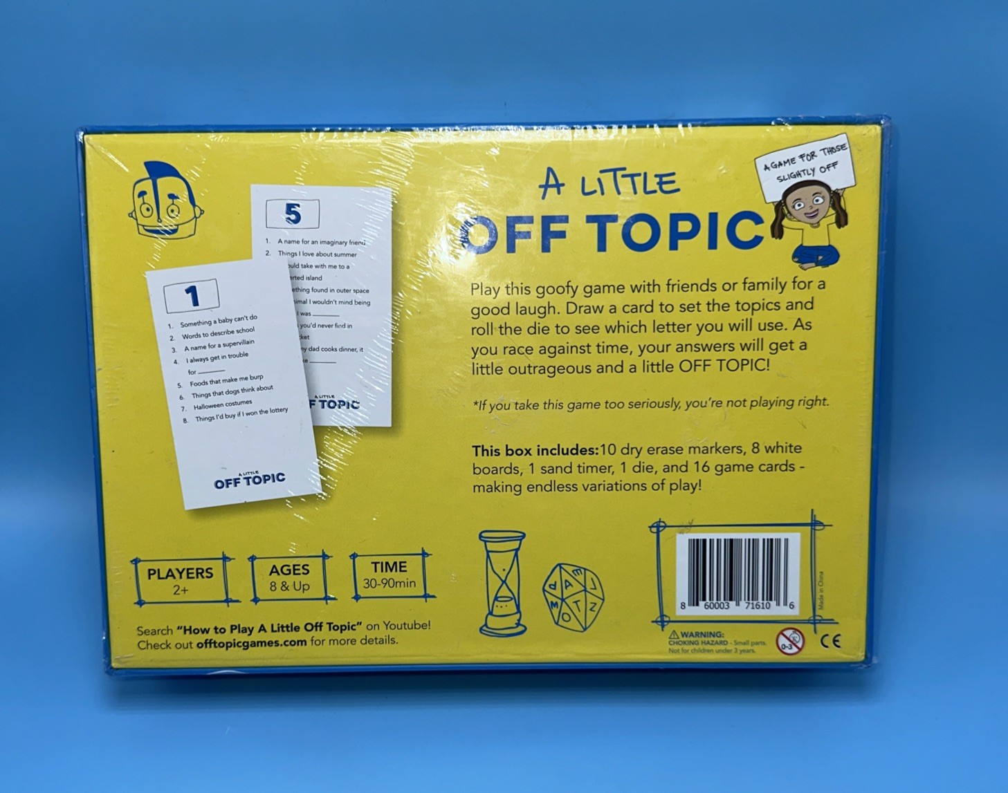 A LITTLE OFF TOPIC Board Card Game – FAMILY Game Night Fun – Brand New Sealed