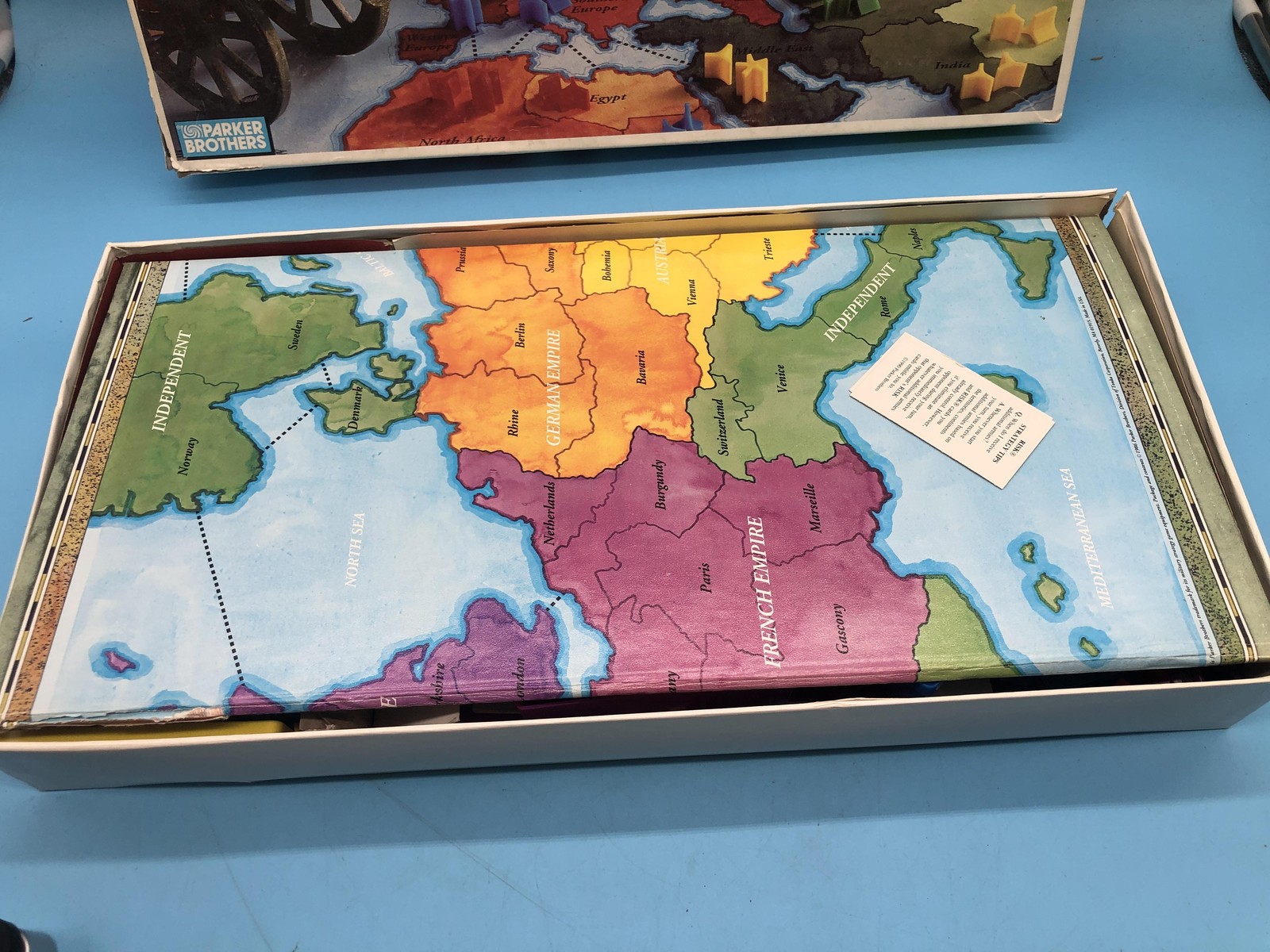 Vintage Parker Brothers Risk & Castle Risk Strategy Board Game 2-6 Players 10+