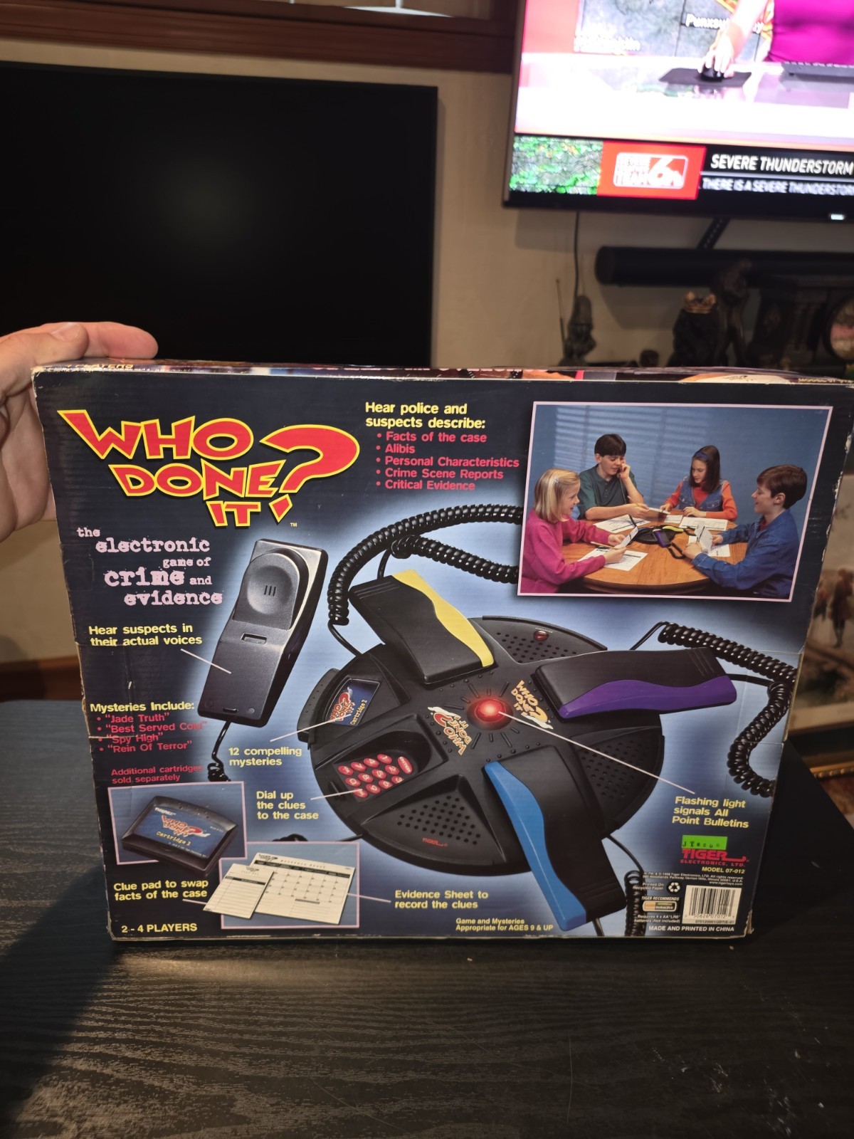 Who Done It? Vintage 1998 Tiger Electronics Crime Game Complete New Sealed