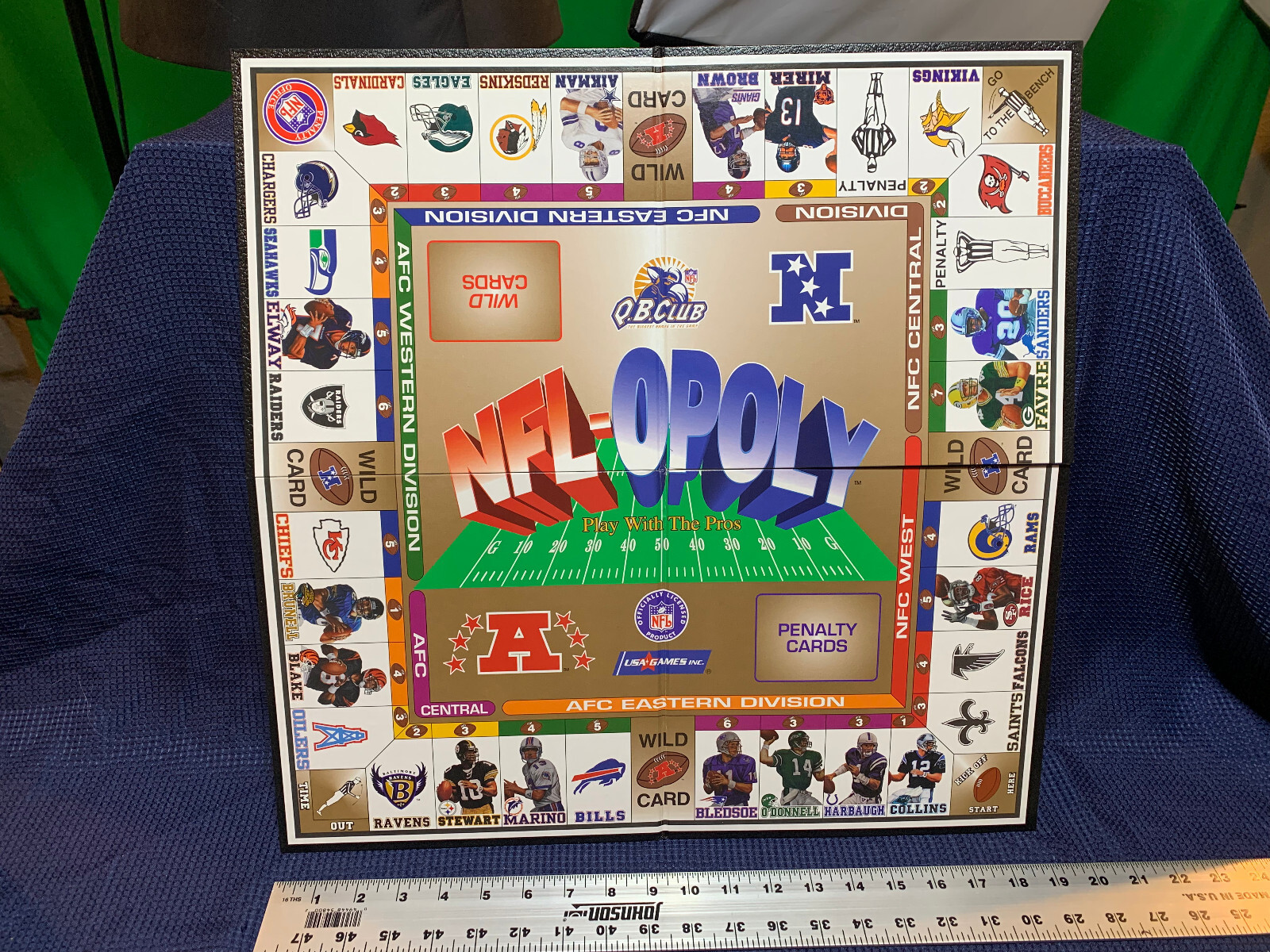 NFL-OPOLY Board Game – “The Game Of Champions VTG 1994 Great Condition Free Ship