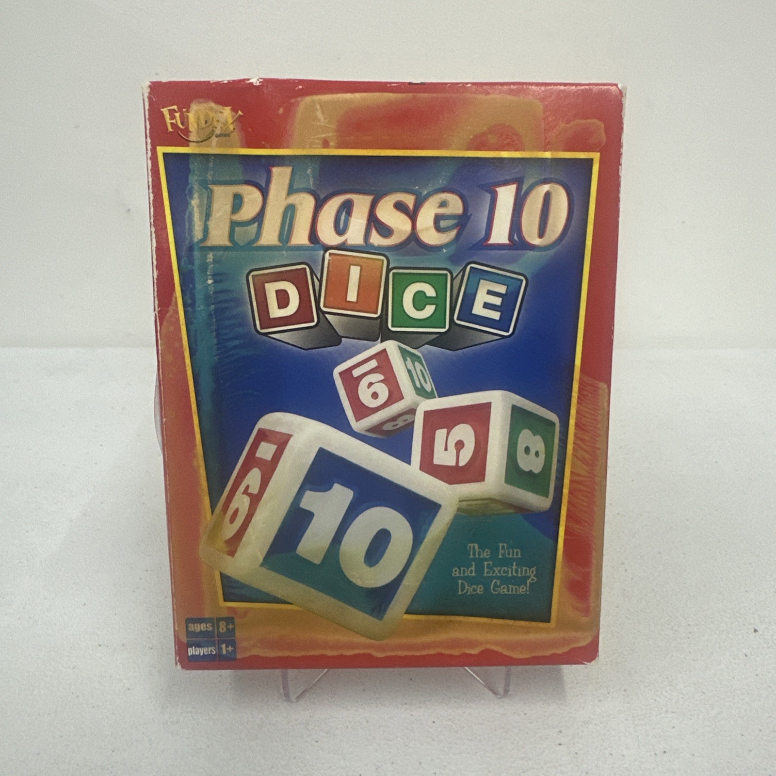 Vintage Phase 10 Dice Game Fundex 2001 New Factory Sealed Heavy Box Damage