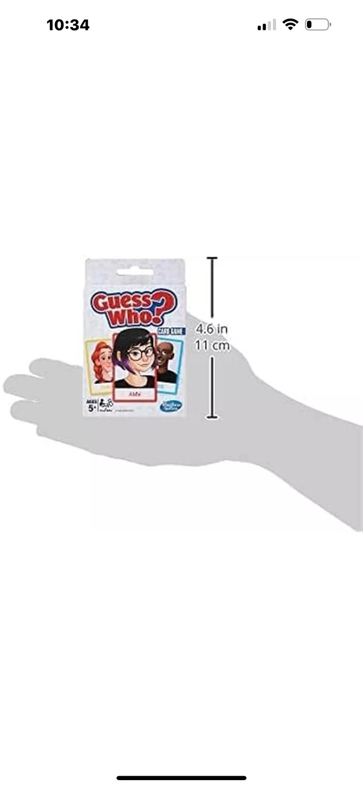 Guess Who? Card Game for Kids Ages 5 and Up, 2 Player Guessing Game