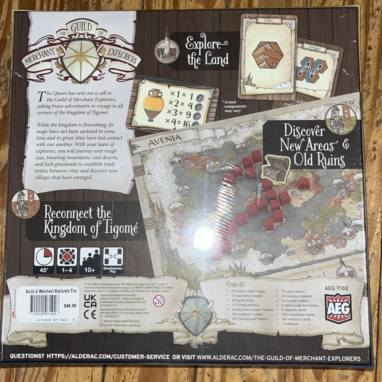 Alderac Entertainment Group(Aeg) The Guild Of Merchant Explorers Board Game,Expl