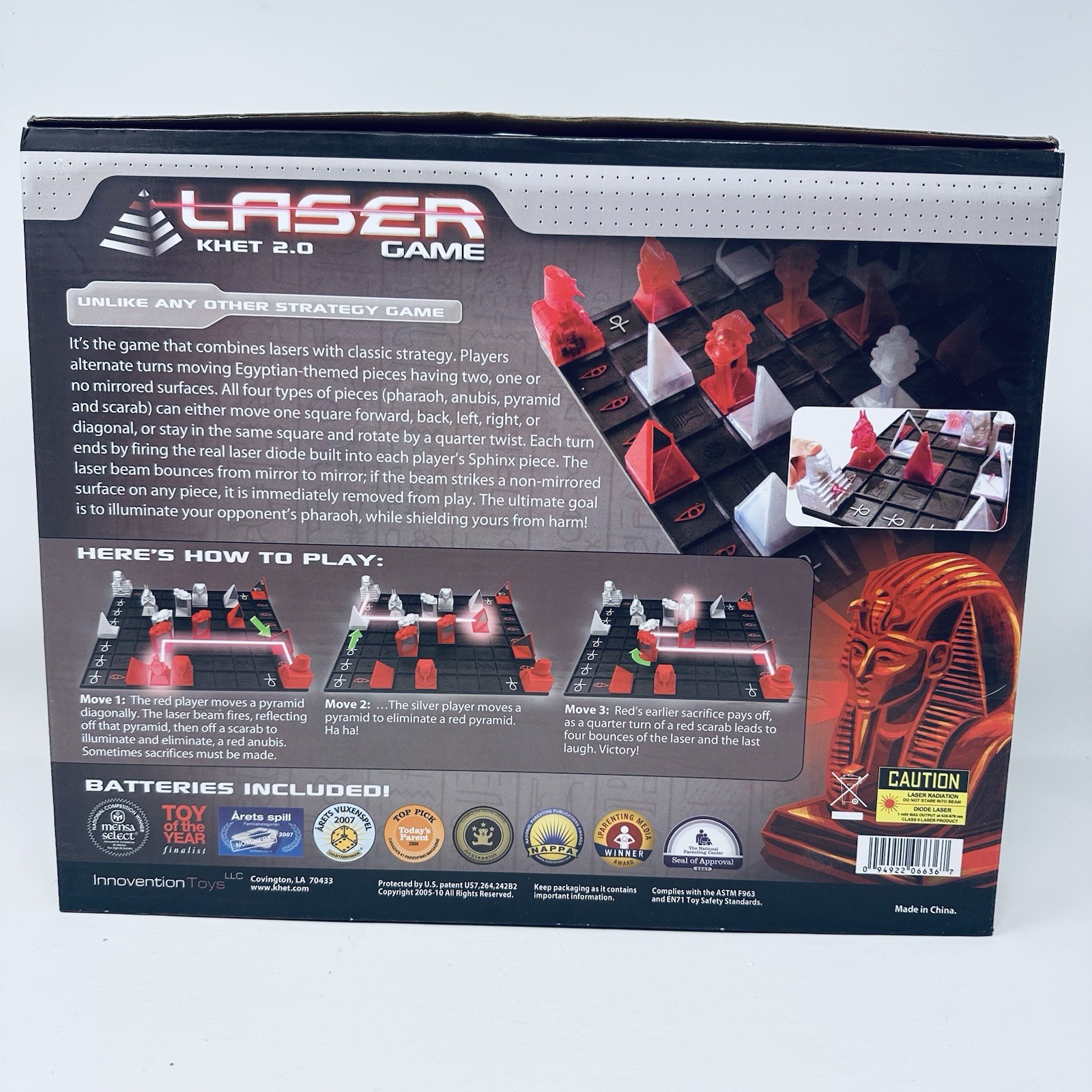 Laser Board Game Khet 2.0 Strategy Mensa Select 2010 Tested Working Complete
