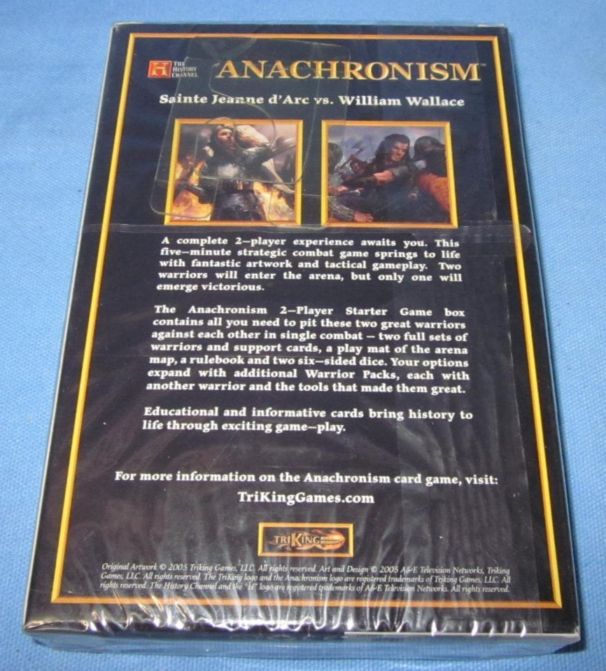 History Channel Game ~ Anachronism, Joan of Arc Vs. William Wallace