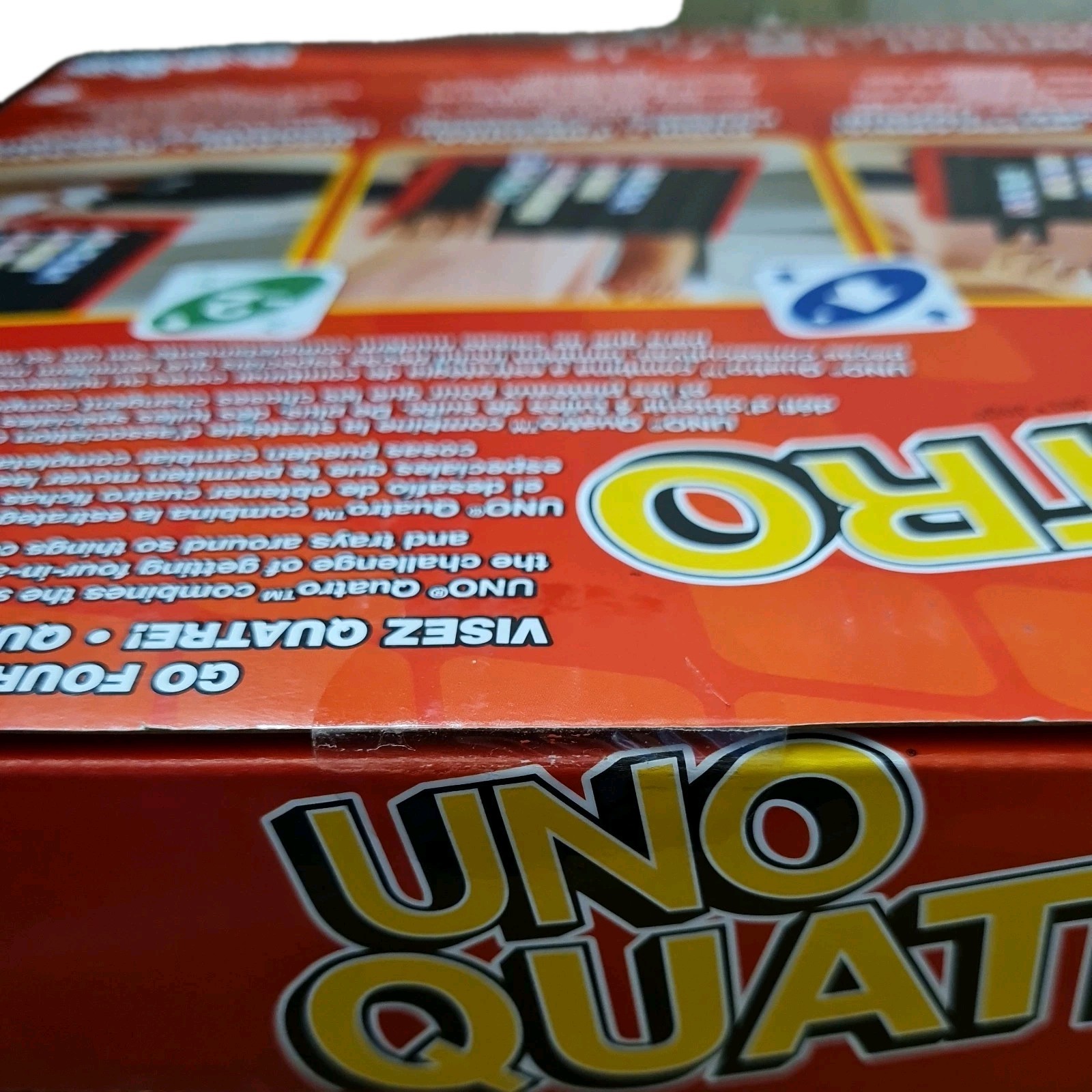 Uno Quatro Game Drop & Swap Family Party Game Board Games Toy Age 7+