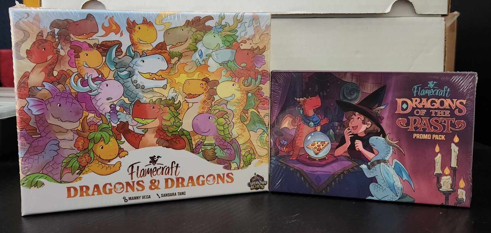 Flamecraft Dragons & Dragons and Dragons of Past Promo Expansions NIS