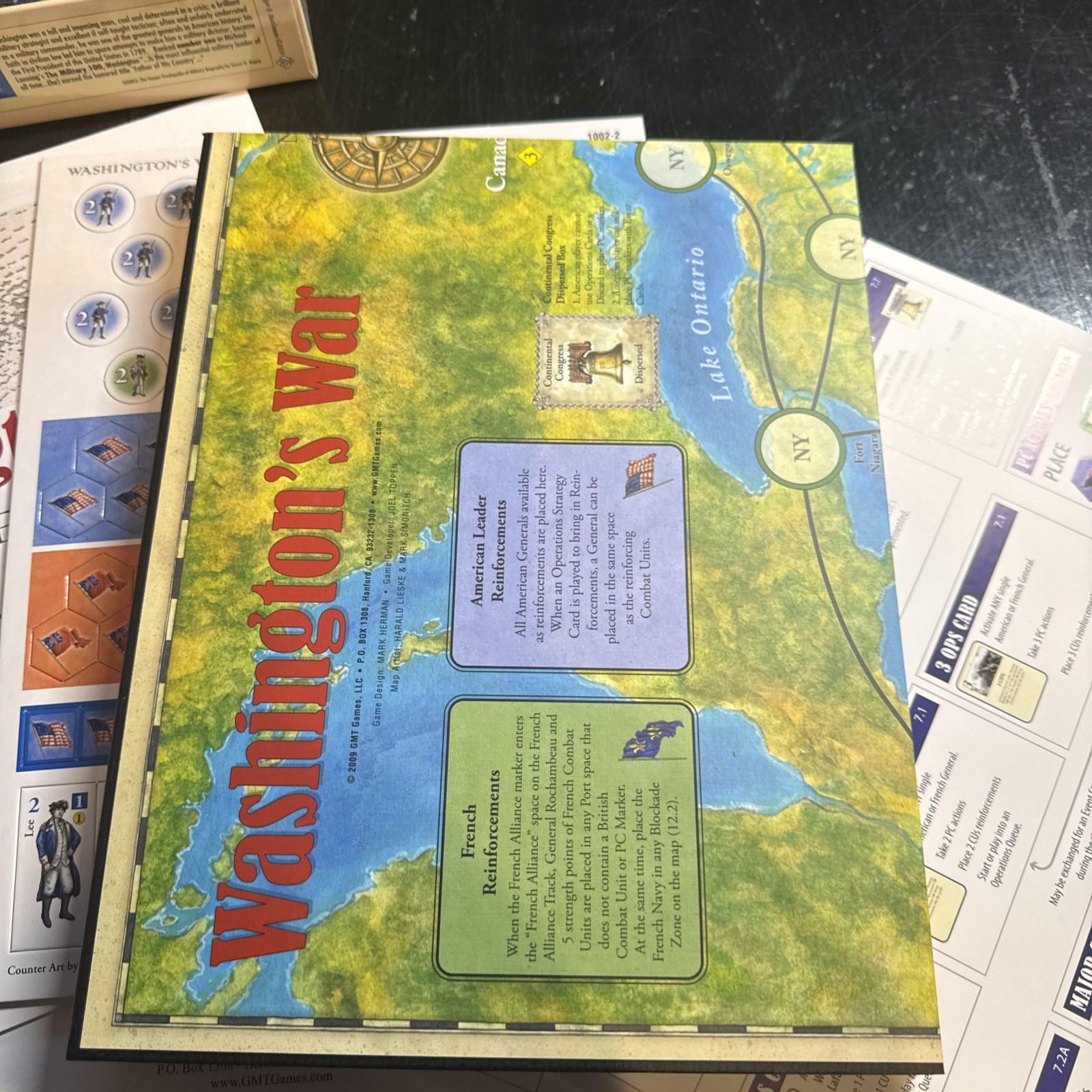 Washington’s War The American Revolution GMT Games Board Game UnPunched Complete