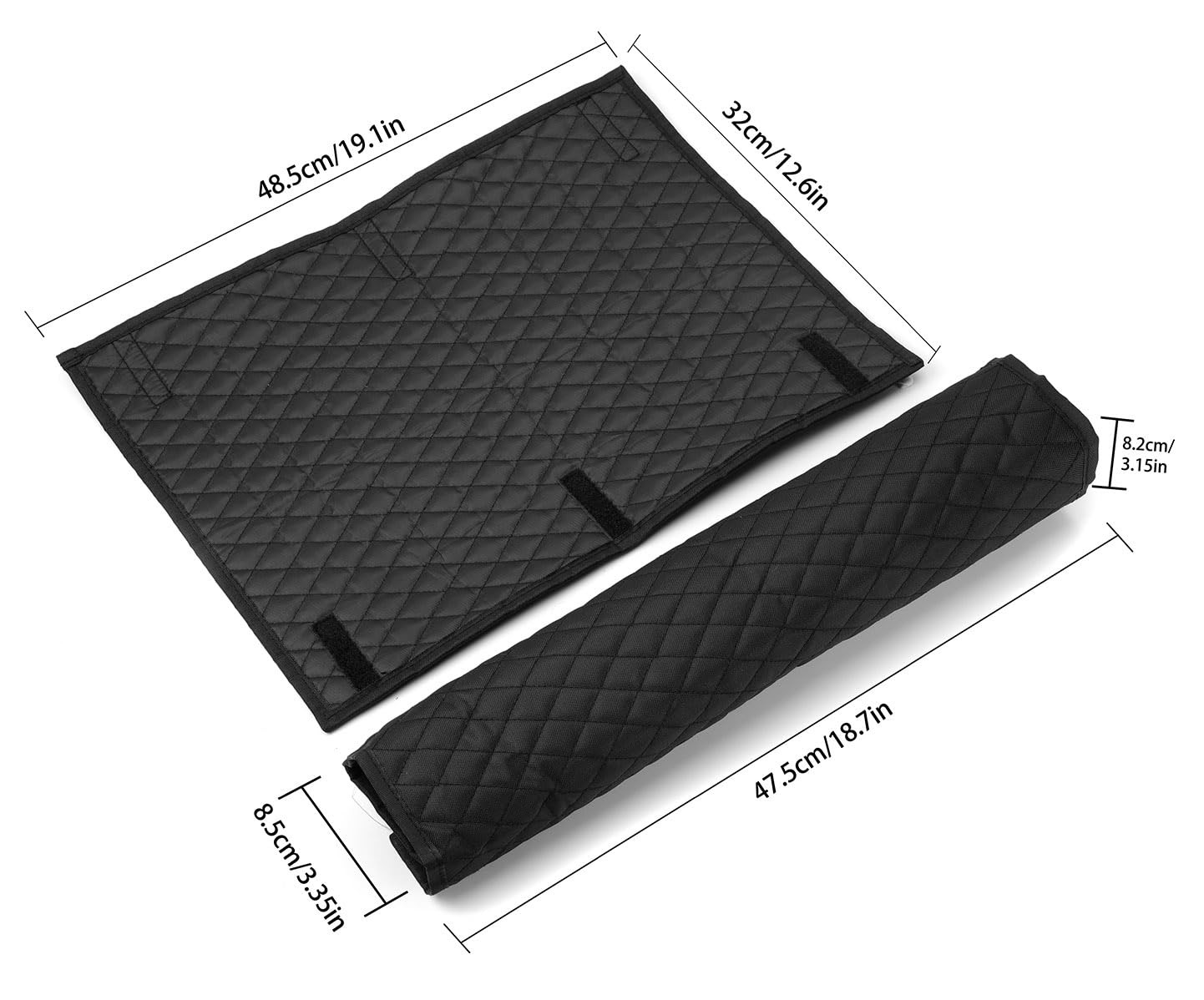 Mose Cafolo Empty American Mahjong Bag Set Quilted Soft Case 2 Wrappers For