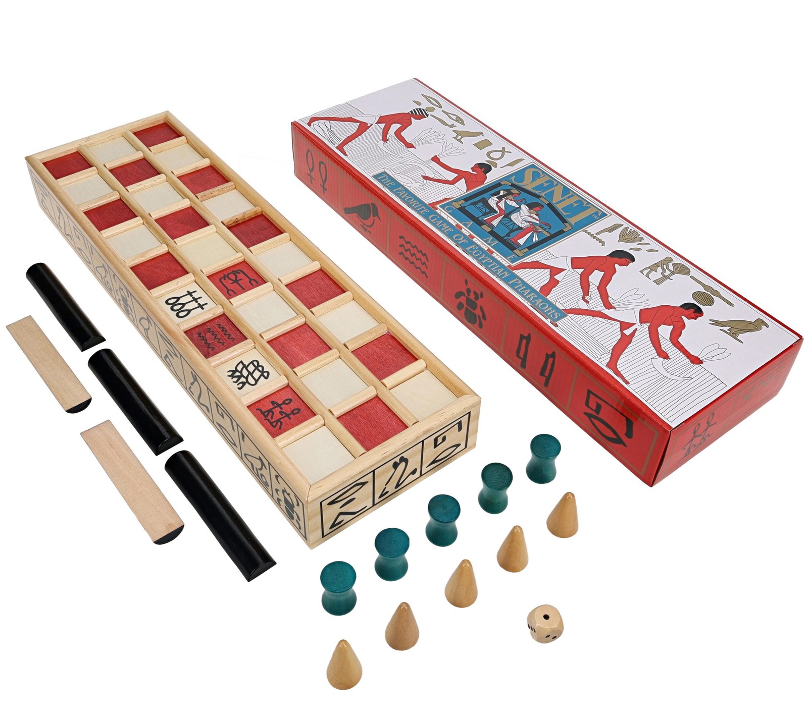 WE Games Wood Senet Game – An Ancient Egyptian Board Game