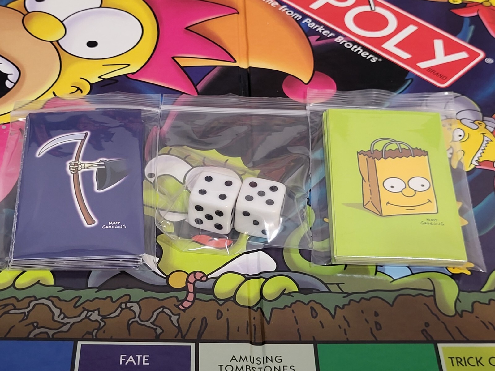 THE SIMPSONS TREE HOUSE OF HORROR Monopoly GLOW-IN-THE-DARK Board Game DVD READ