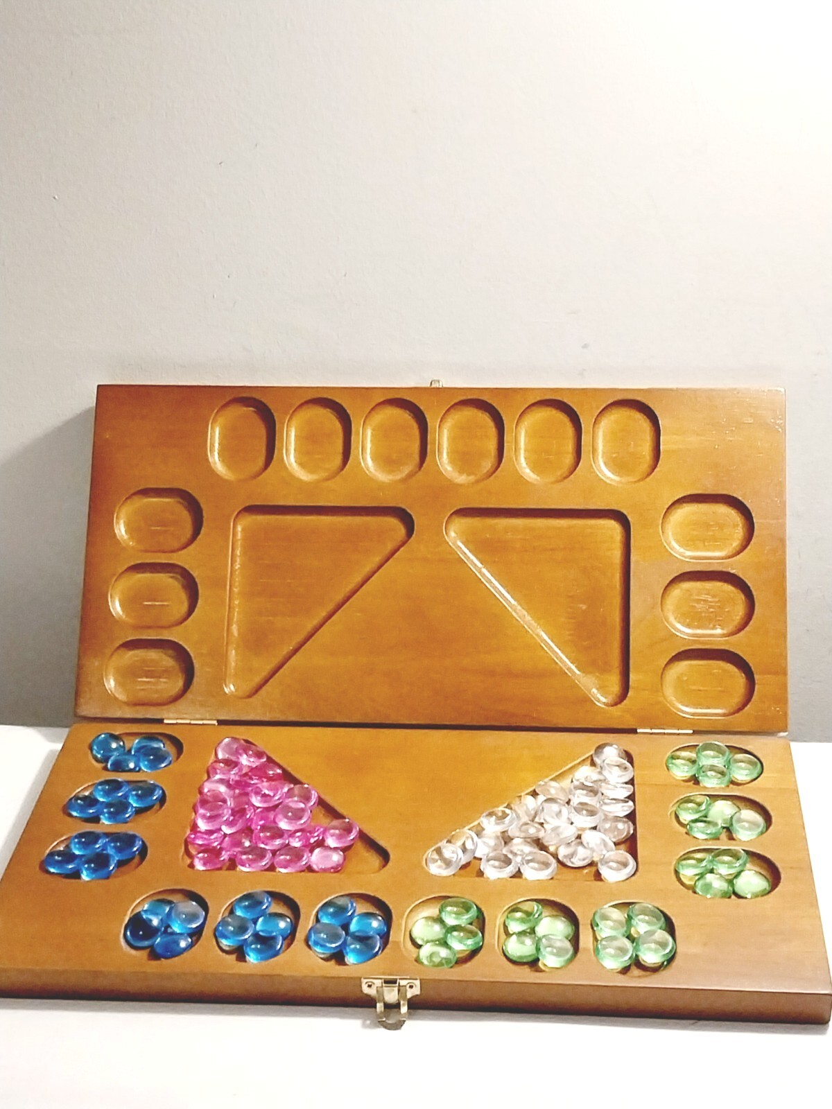 Trade Mark Games 4 Person Mancala, Pine Wood Case