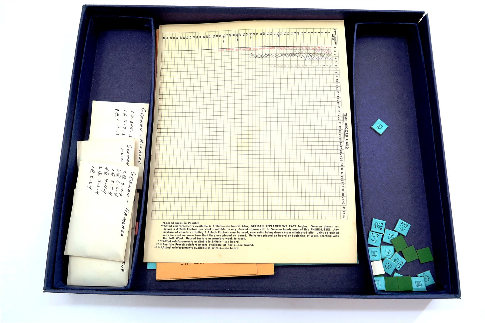 Vintage 1961 Avalon Hill D-DAY WORLD WAR II Invasion Game War Strategic Battles
