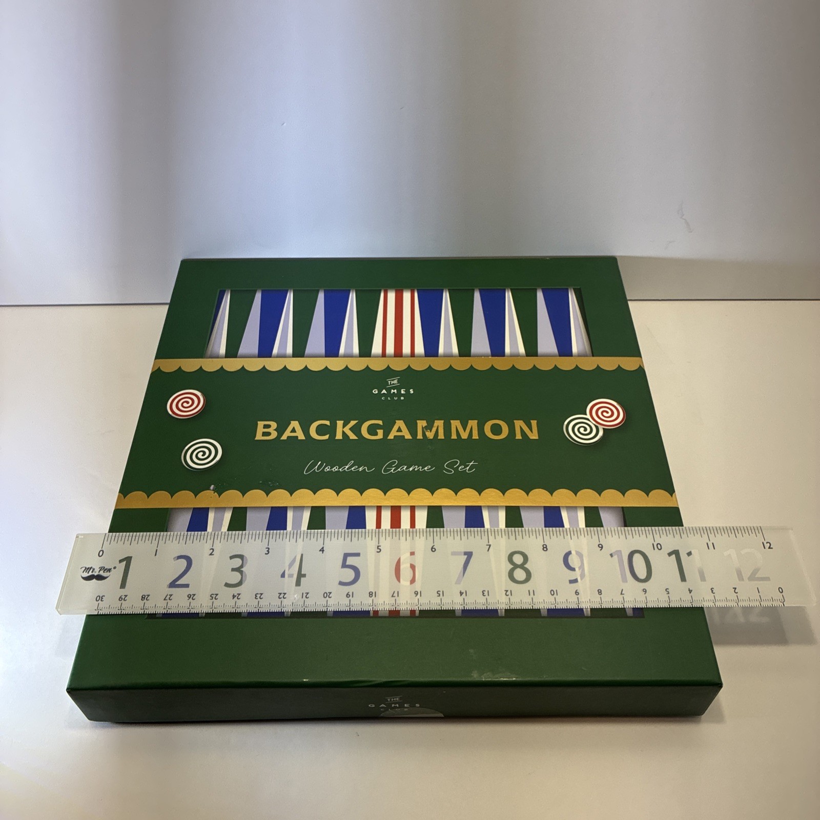 The Games Club Backgammon Wooden Game Set New in Box Professor Puzzle 8 + years