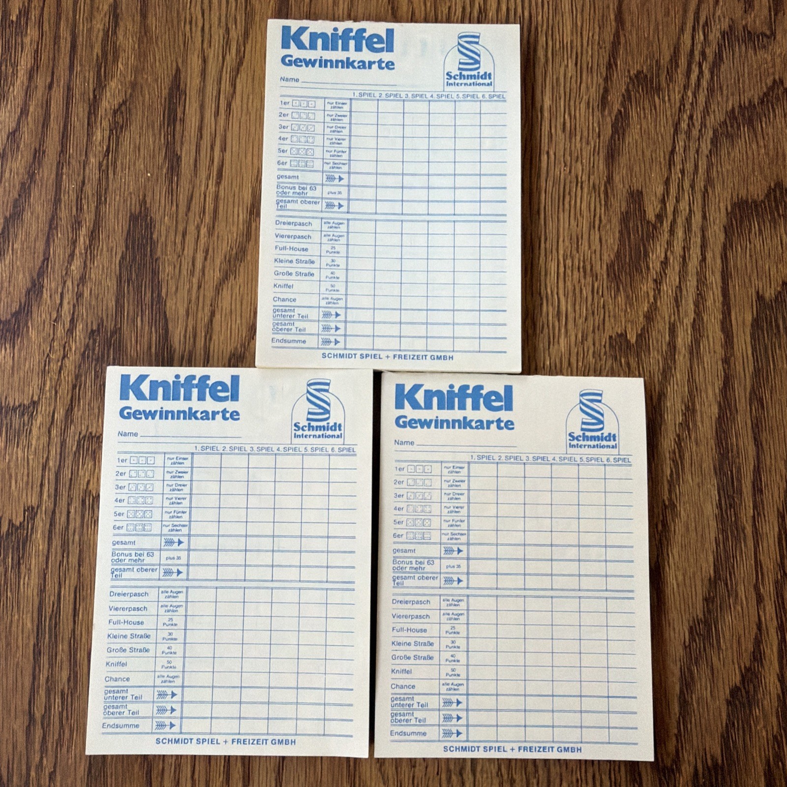 Vtg Kniffel Clever Knobeln-mit Kopfchen German Dice Game Schmidt Spiel #1630
