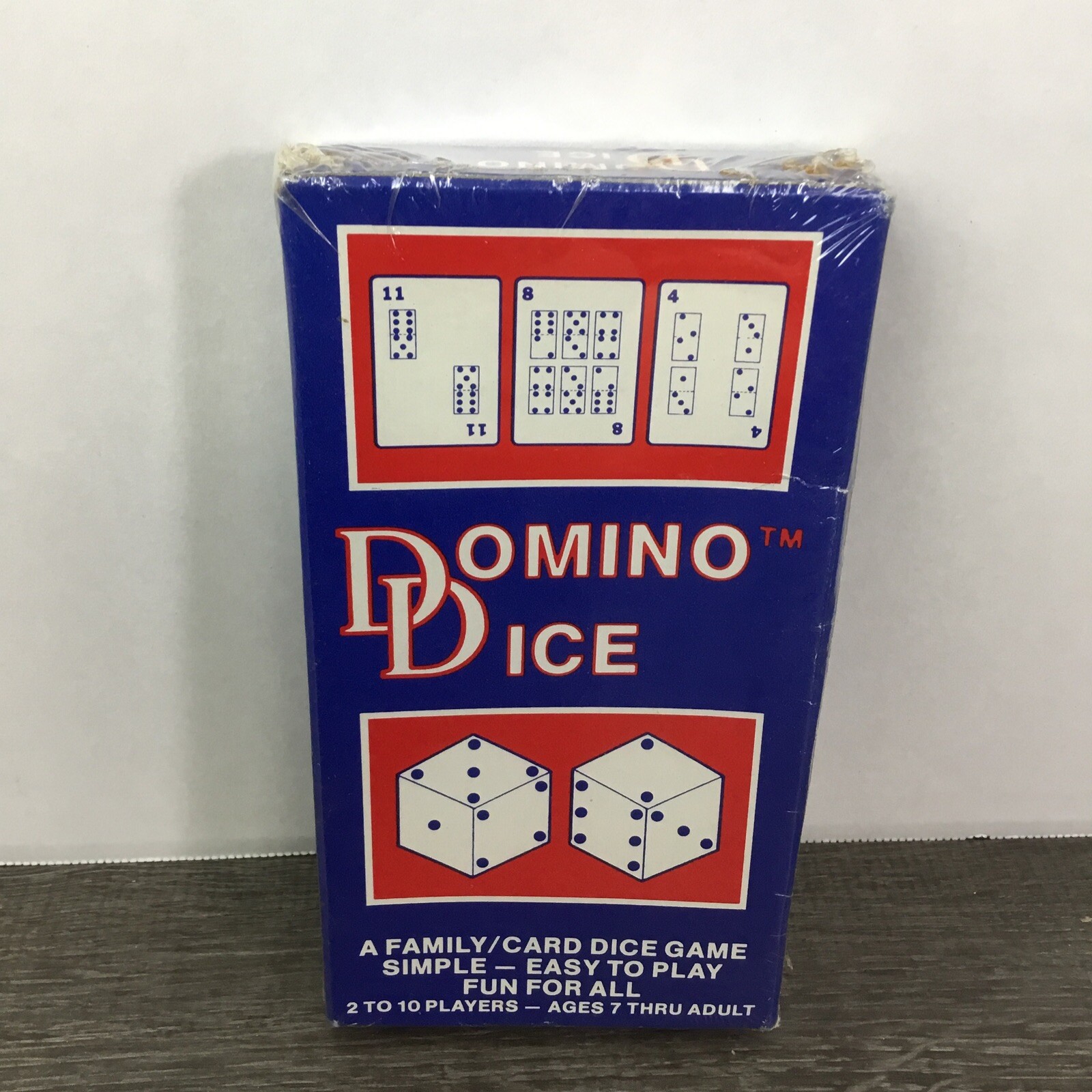 Domino Dice Card Game by Universal Games 54 Cards, 2 Dice, Chips 1981 Sealed