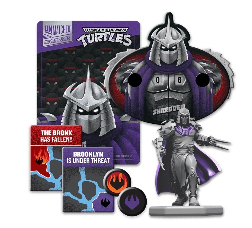 Unmatched Adventures Teenage Mutant Ninja Turtles TMNT Board Game Restoration