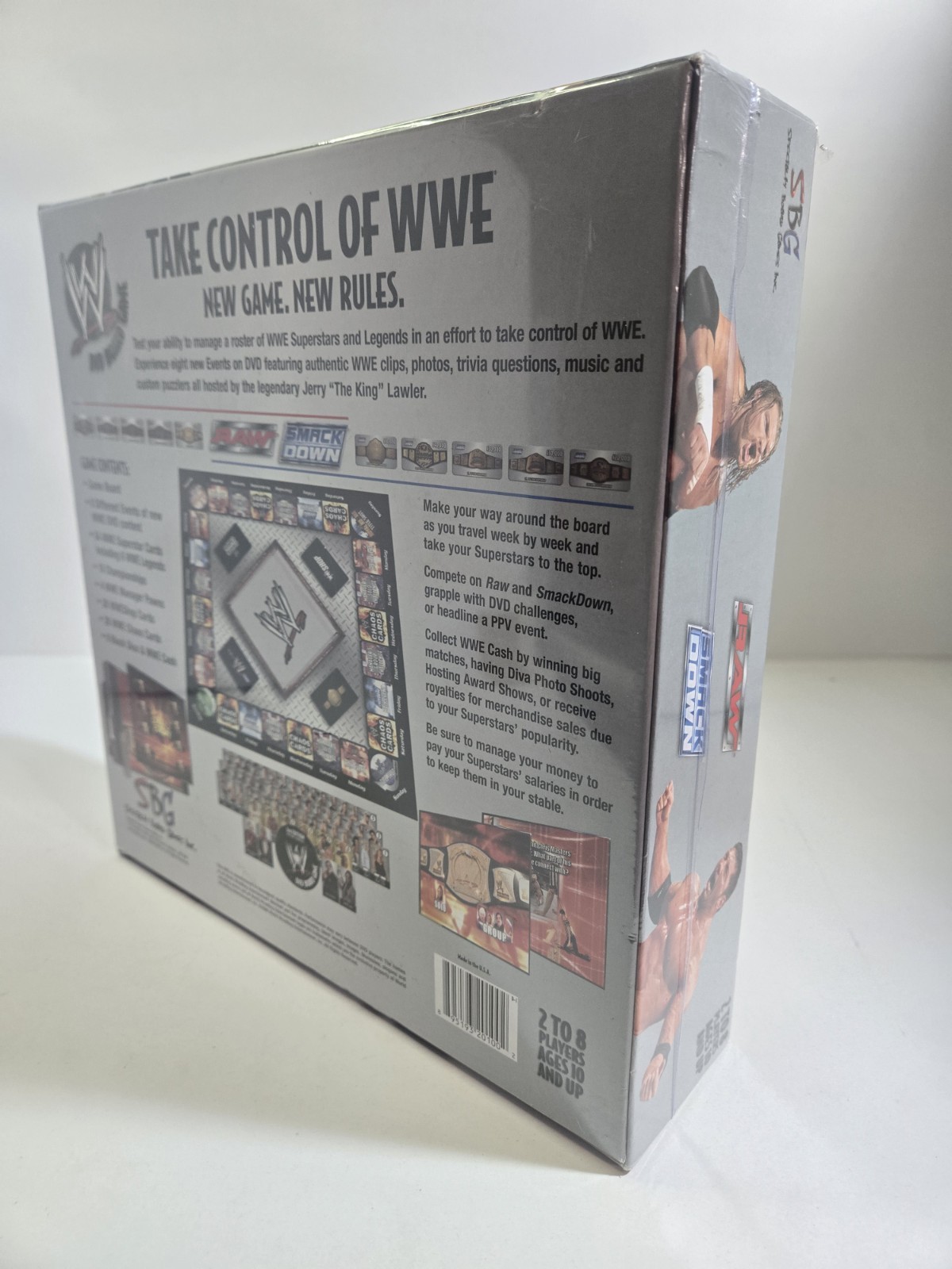 WWE DVD Board Game Specialty Board Game SPG 2nd Edition Raw WWE Smackdown Sealed