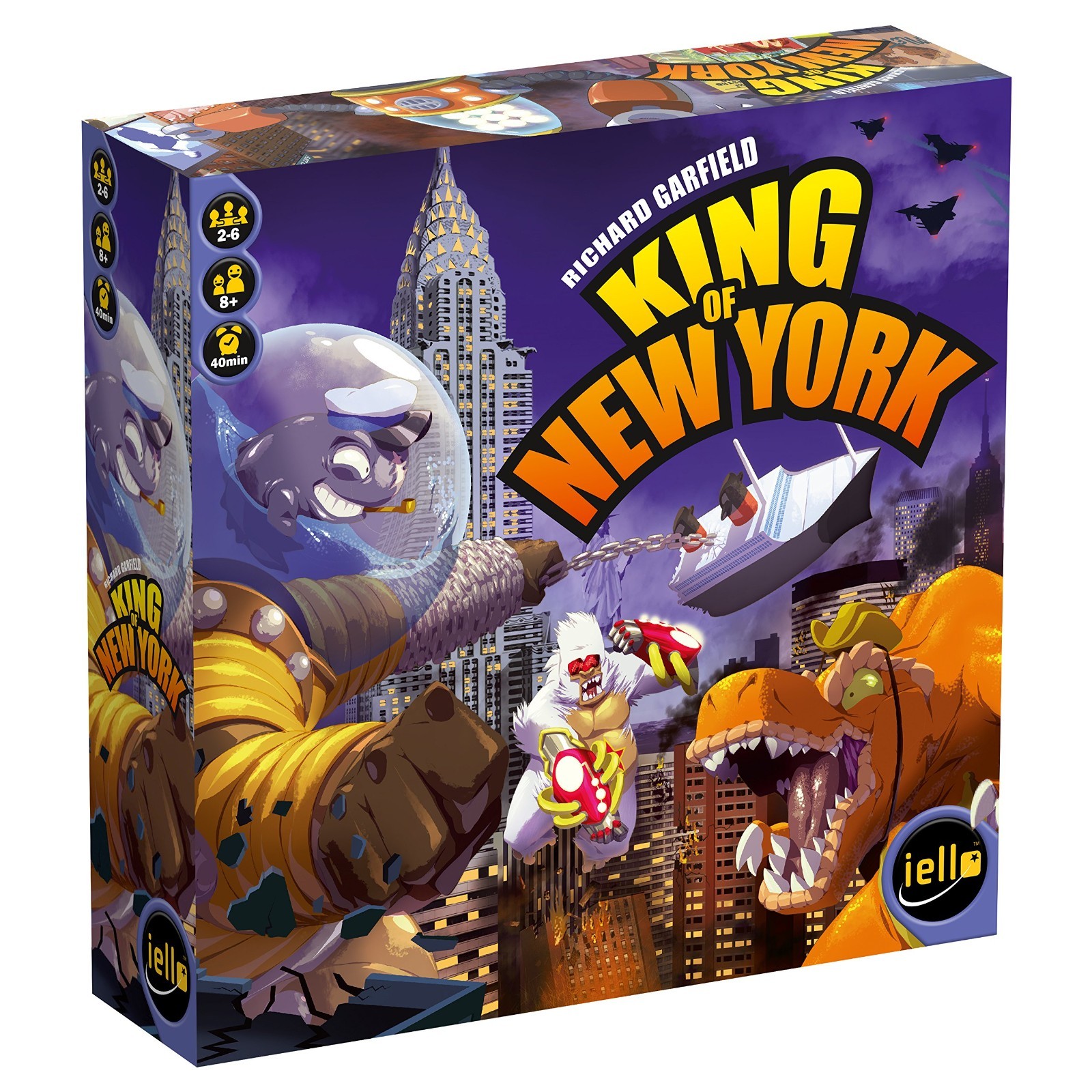 King of New York Board Game – 6 Monsters, Fast-Paced Strategy for 2-6 Players