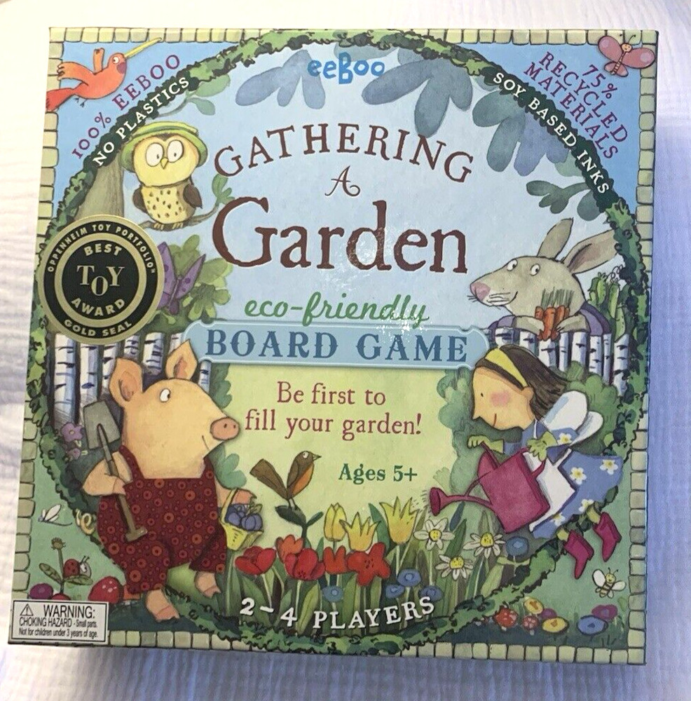 Eeboo Gathering A Garden Board Game Number Skills Learning For Kids 5 and up