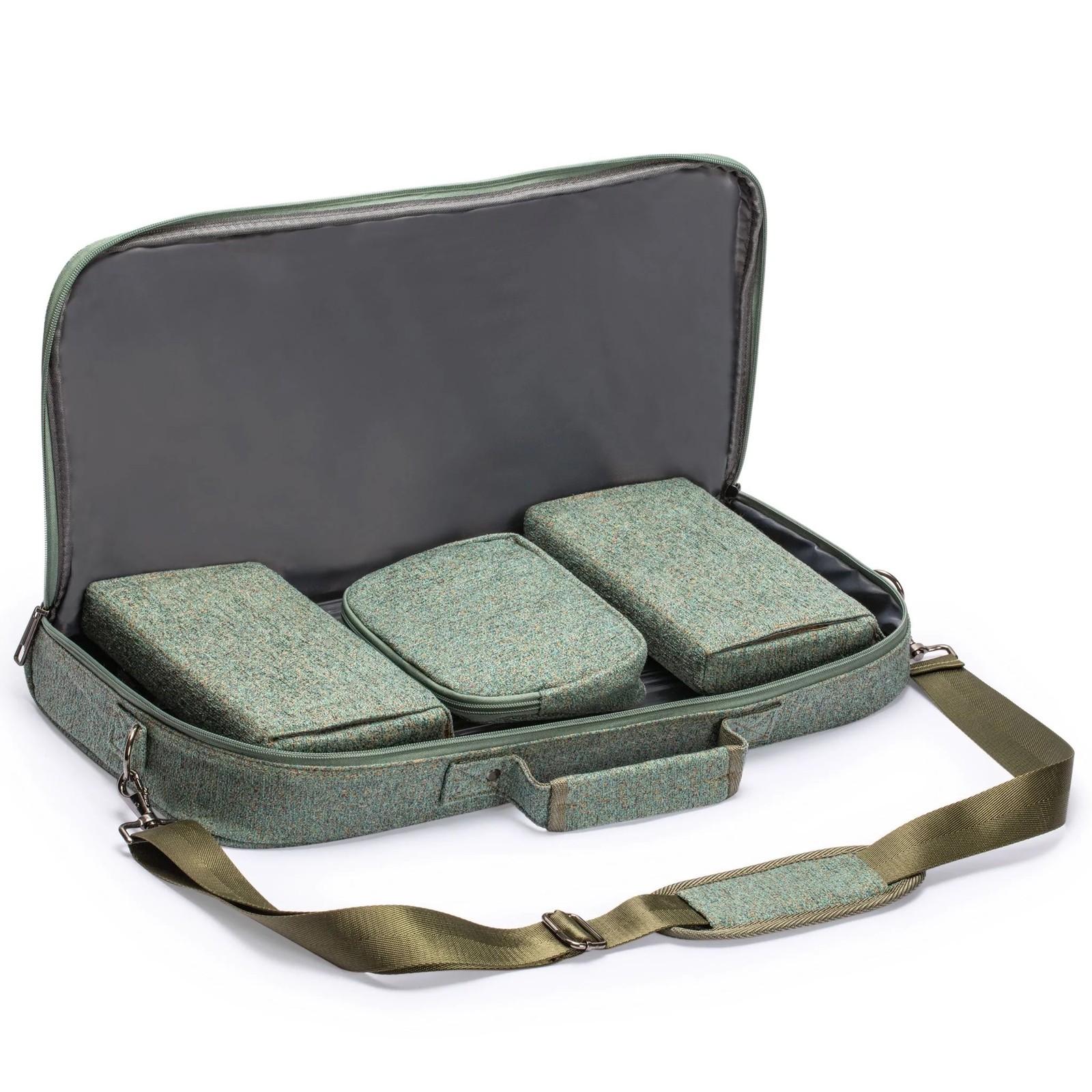 American Mahjong Oceana 166-Tile Rack/Pusher Heather Teal Soft Case TC-AF001-A